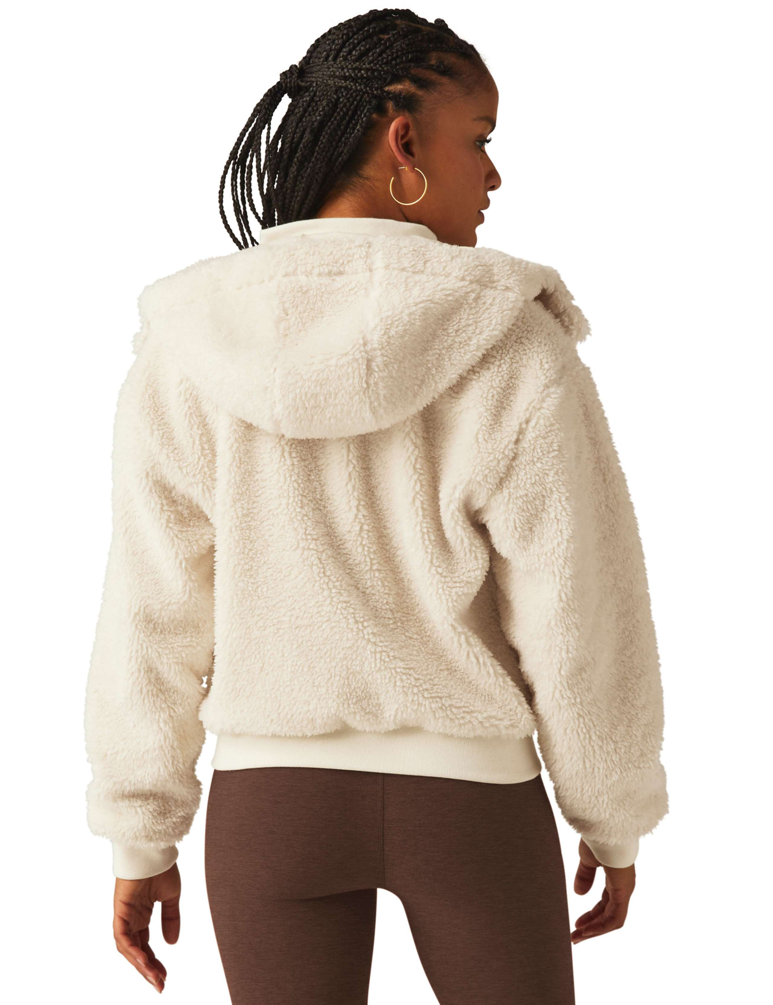 Borg Funnel Neck Relaxed Jacket 4 of 5
