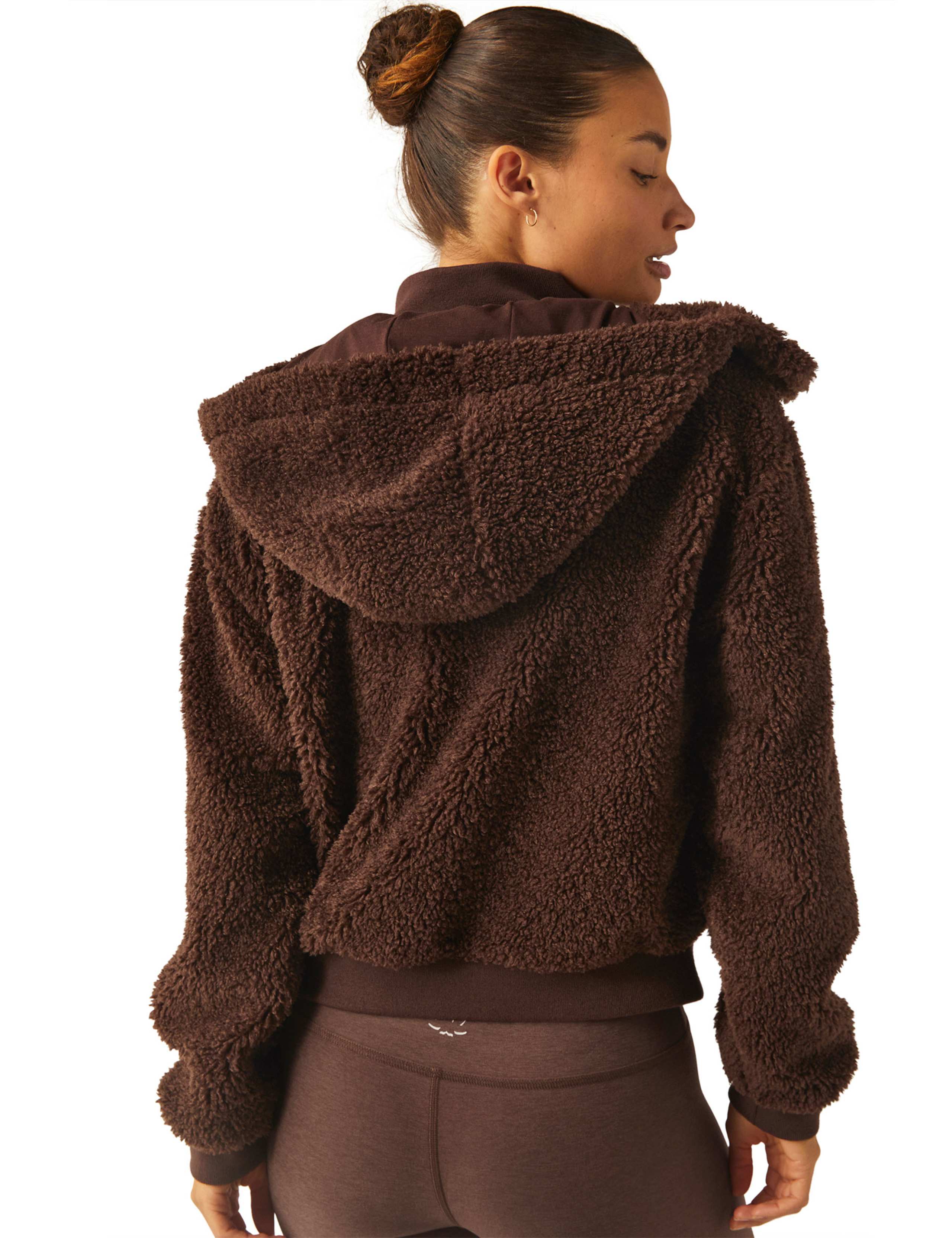 Borg Funnel Neck Relaxed Jacket 3 of 6