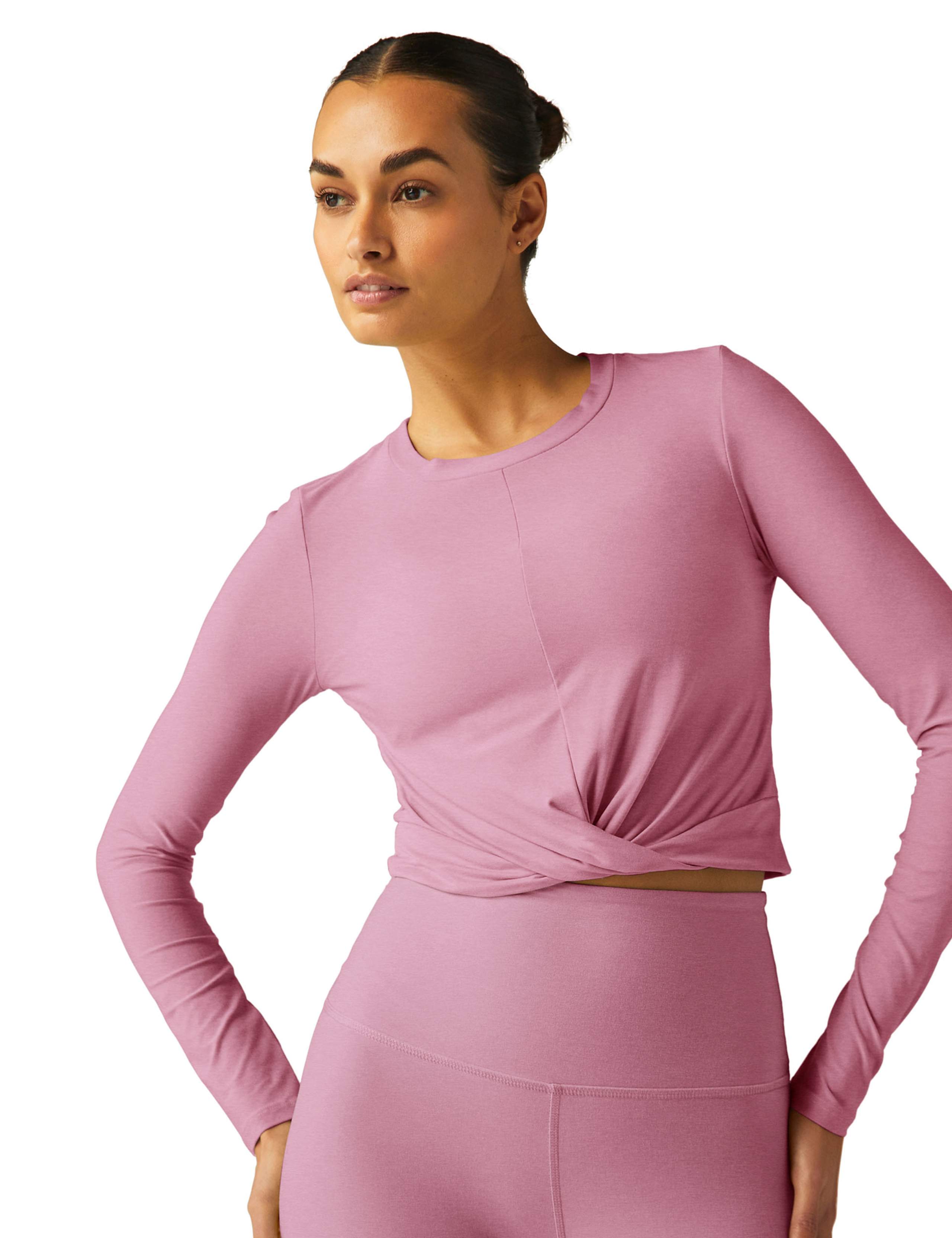 Featherweight Center Stage Crop Yoga Top 3 of 4