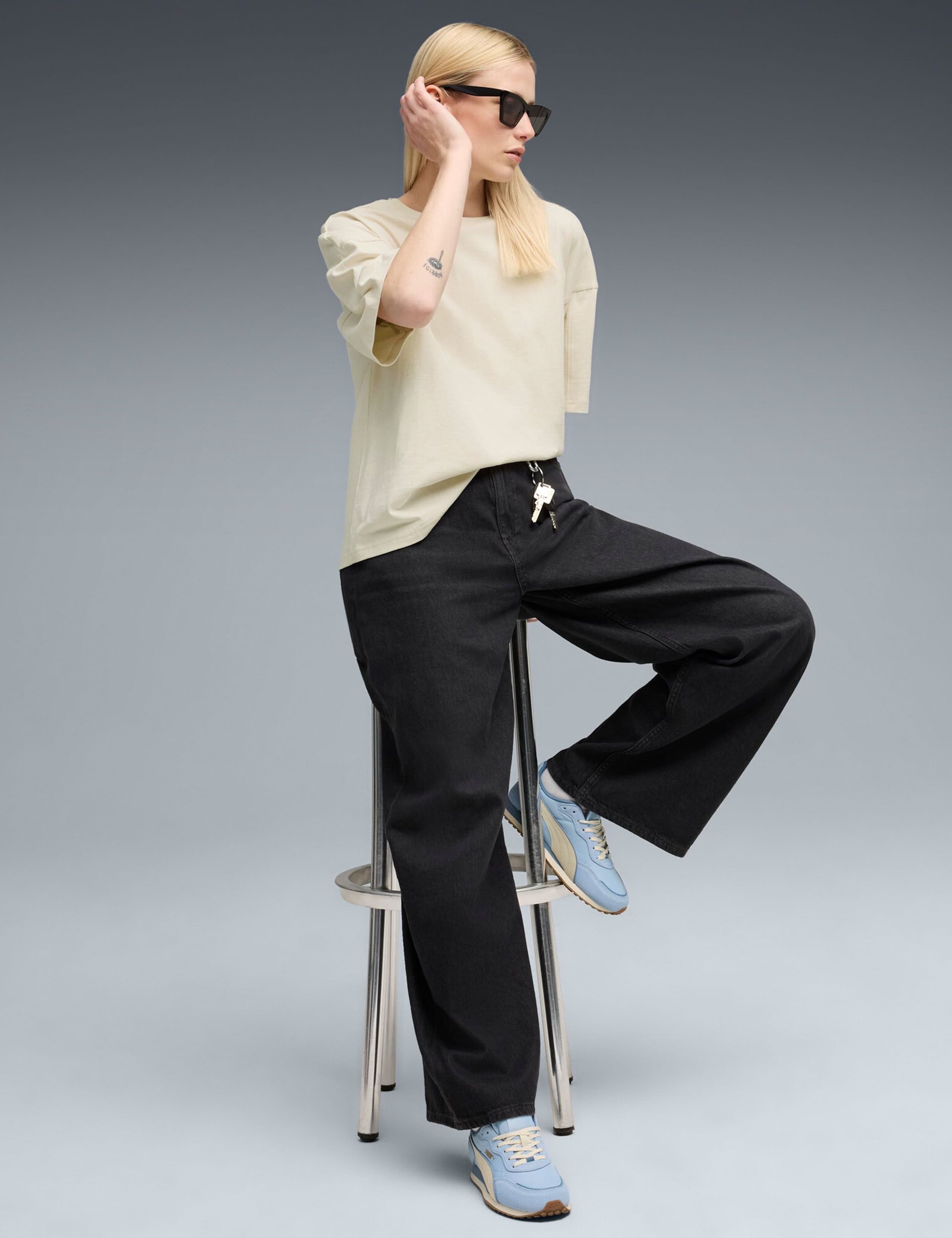 HER Pure Cotton Crew Neck Oversized T-Shirt 4 of 4