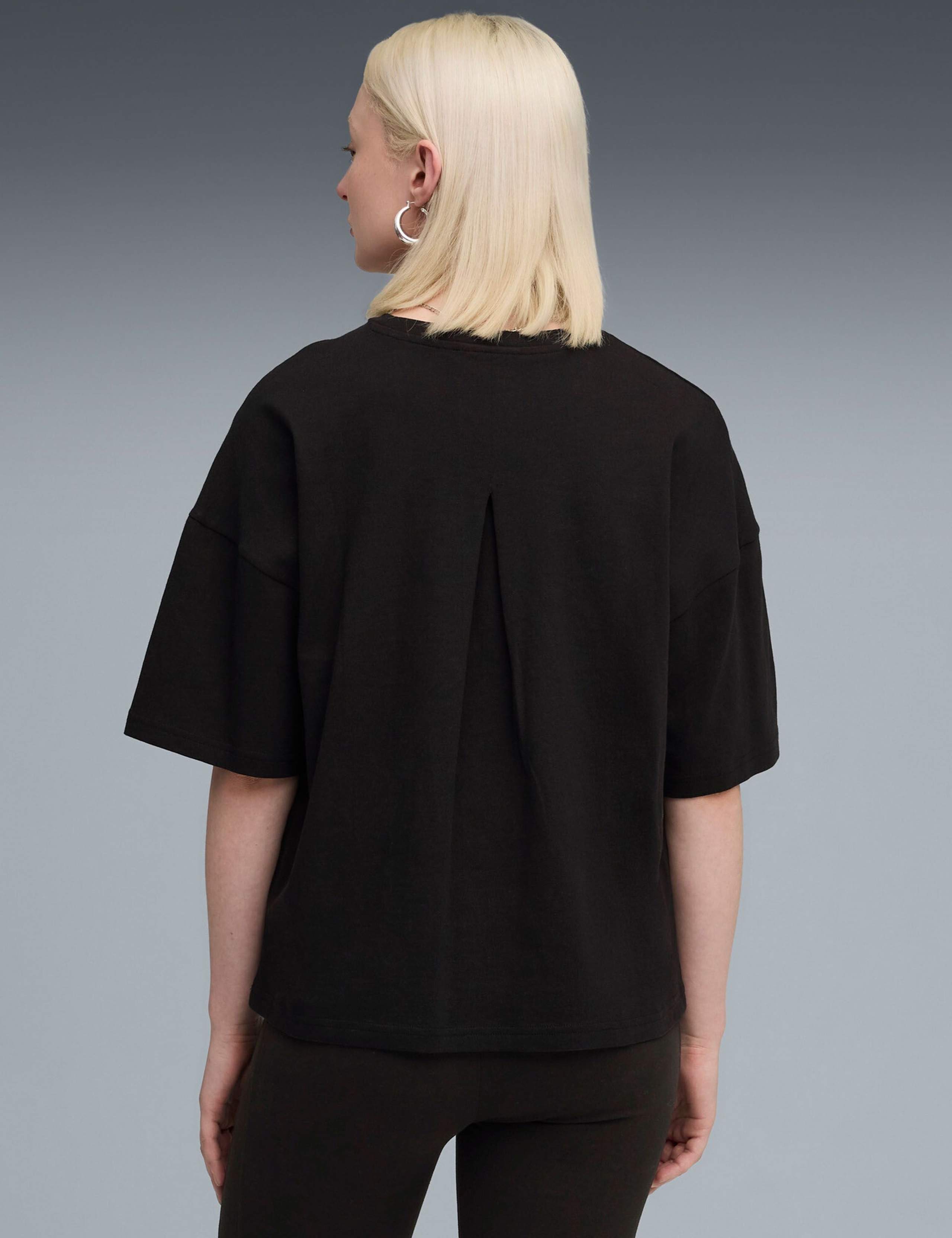 HER Pure Cotton Crew Neck Oversized T-Shirt 3 of 4
