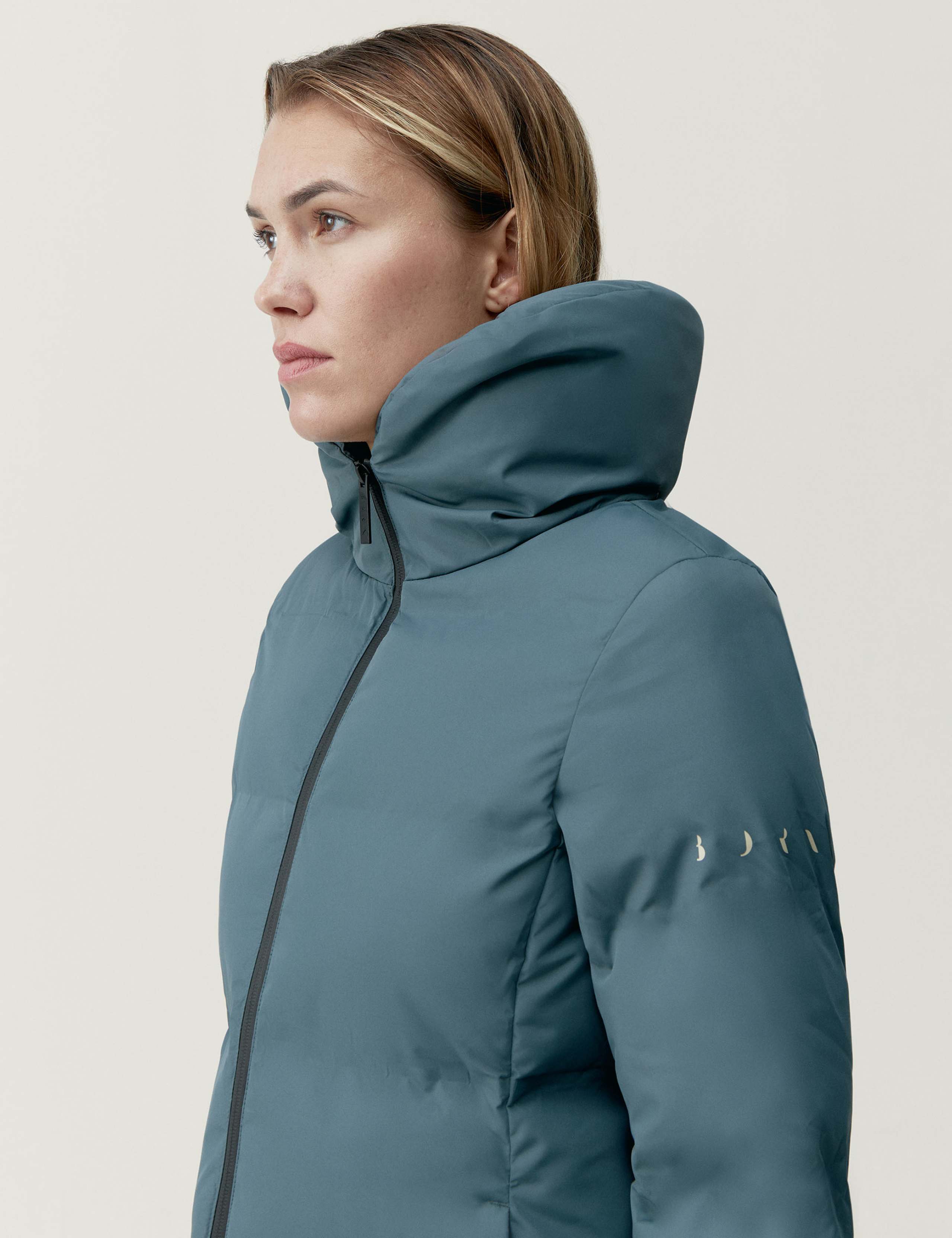 Funnel Neck Longline Puffer Coat 4 of 6