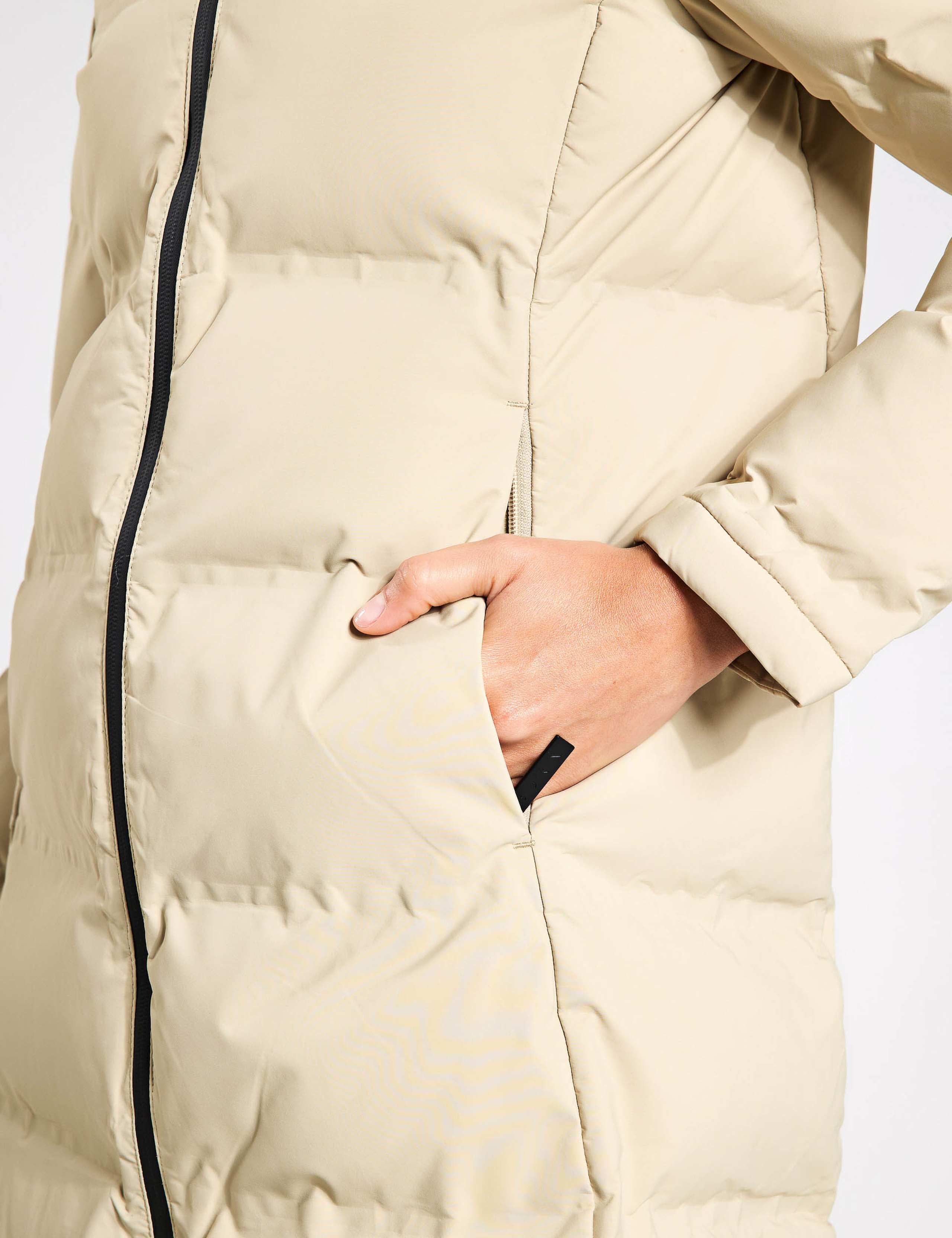 Funnel Neck Longline Puffer Coat 5 of 8