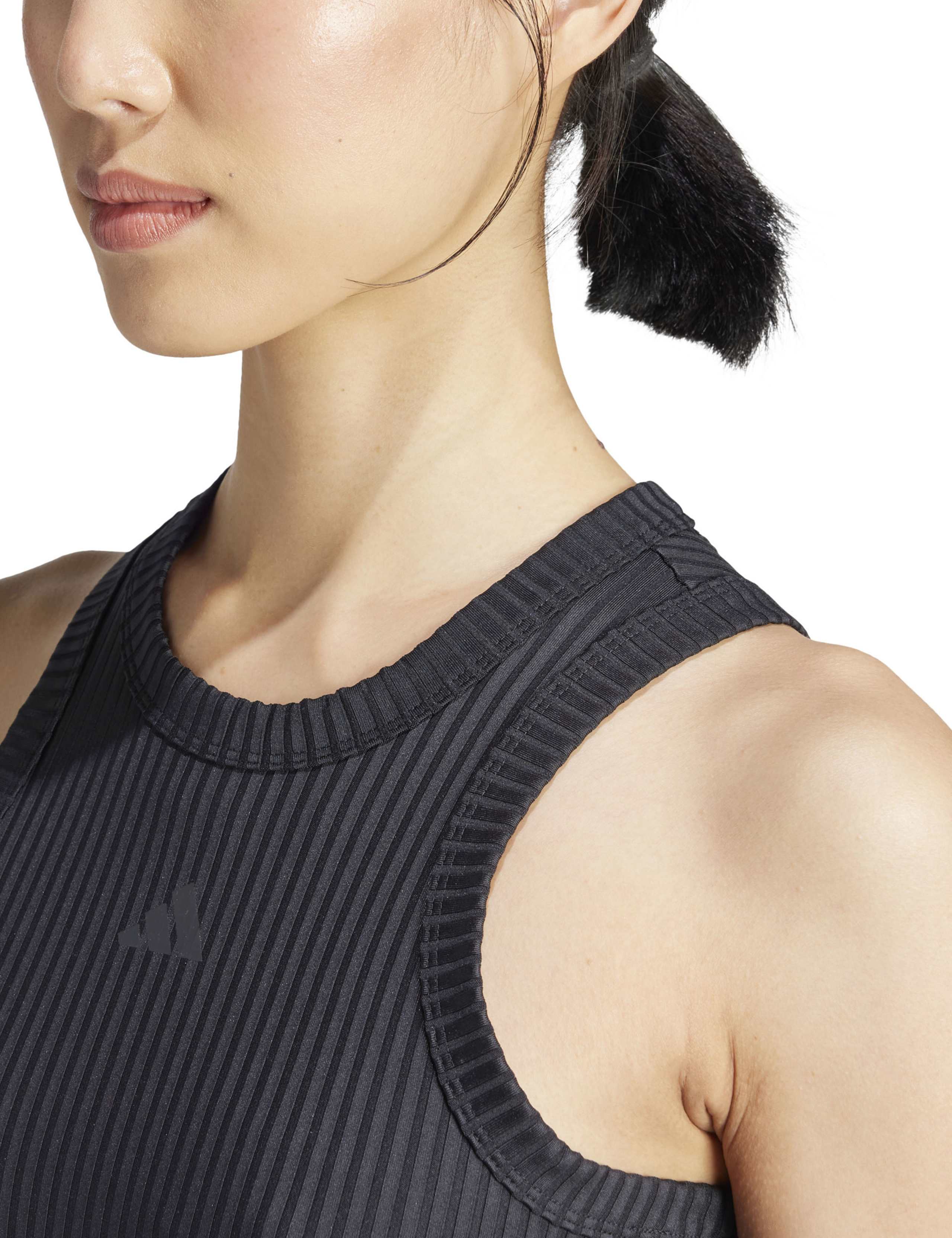 All Gym Seasonal Rib Tonal 3 Stripes Vest Top 6 of 6