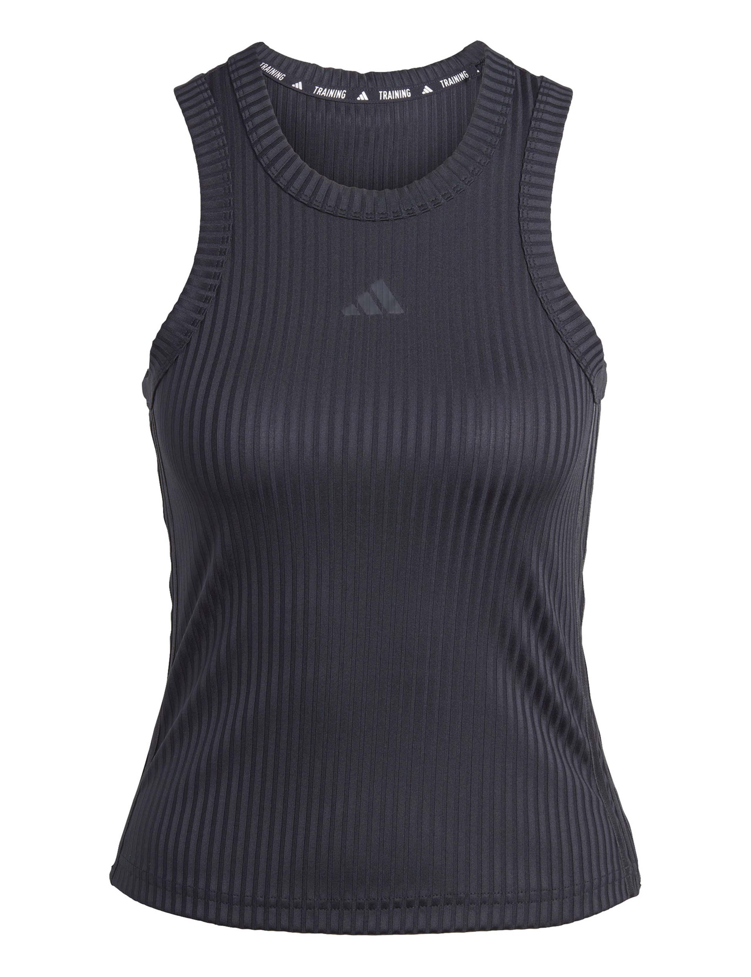 All Gym Seasonal Rib Tonal 3 Stripes Vest Top 2 of 6