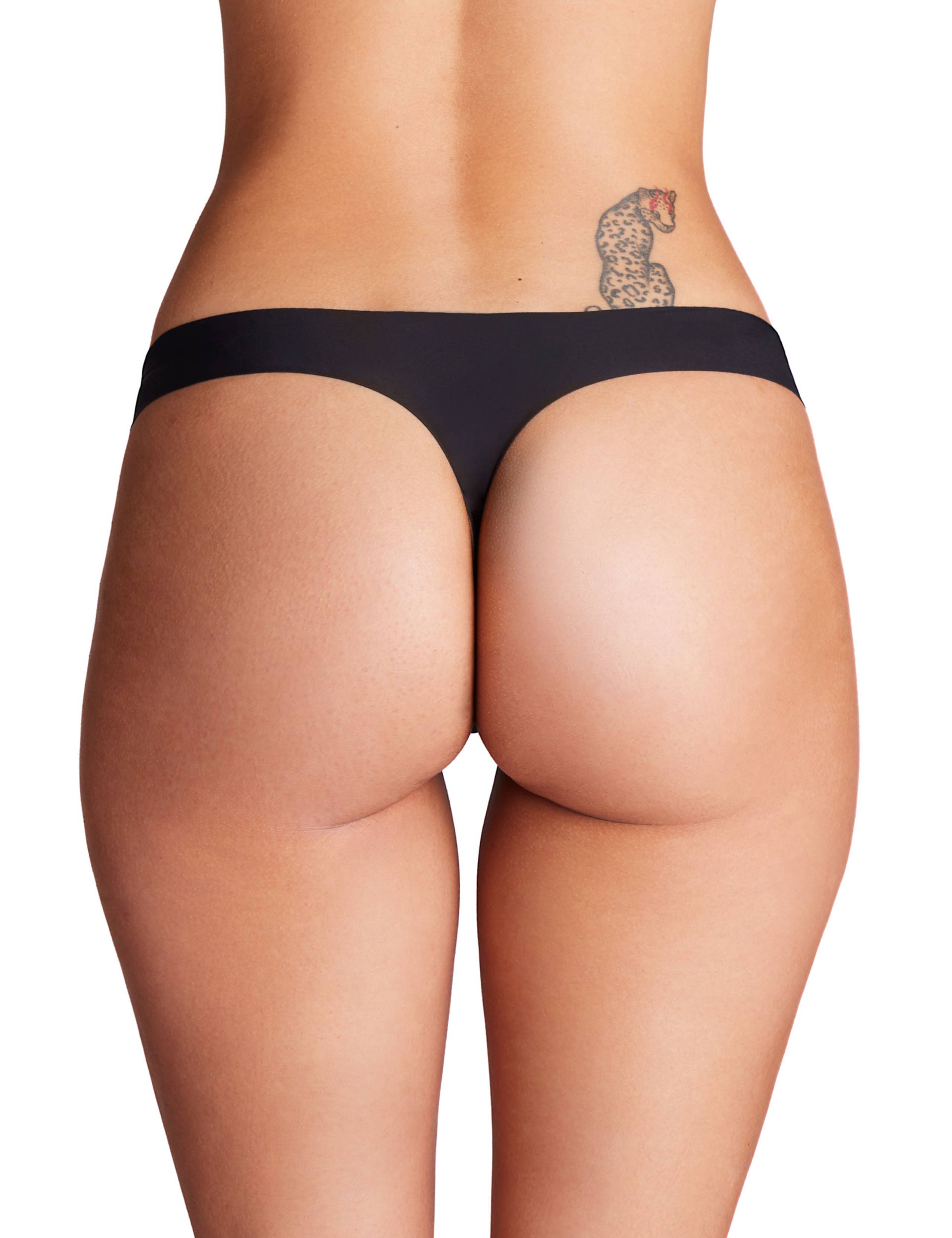 3pk Pure Stretch No Show Thongs 3 of 4