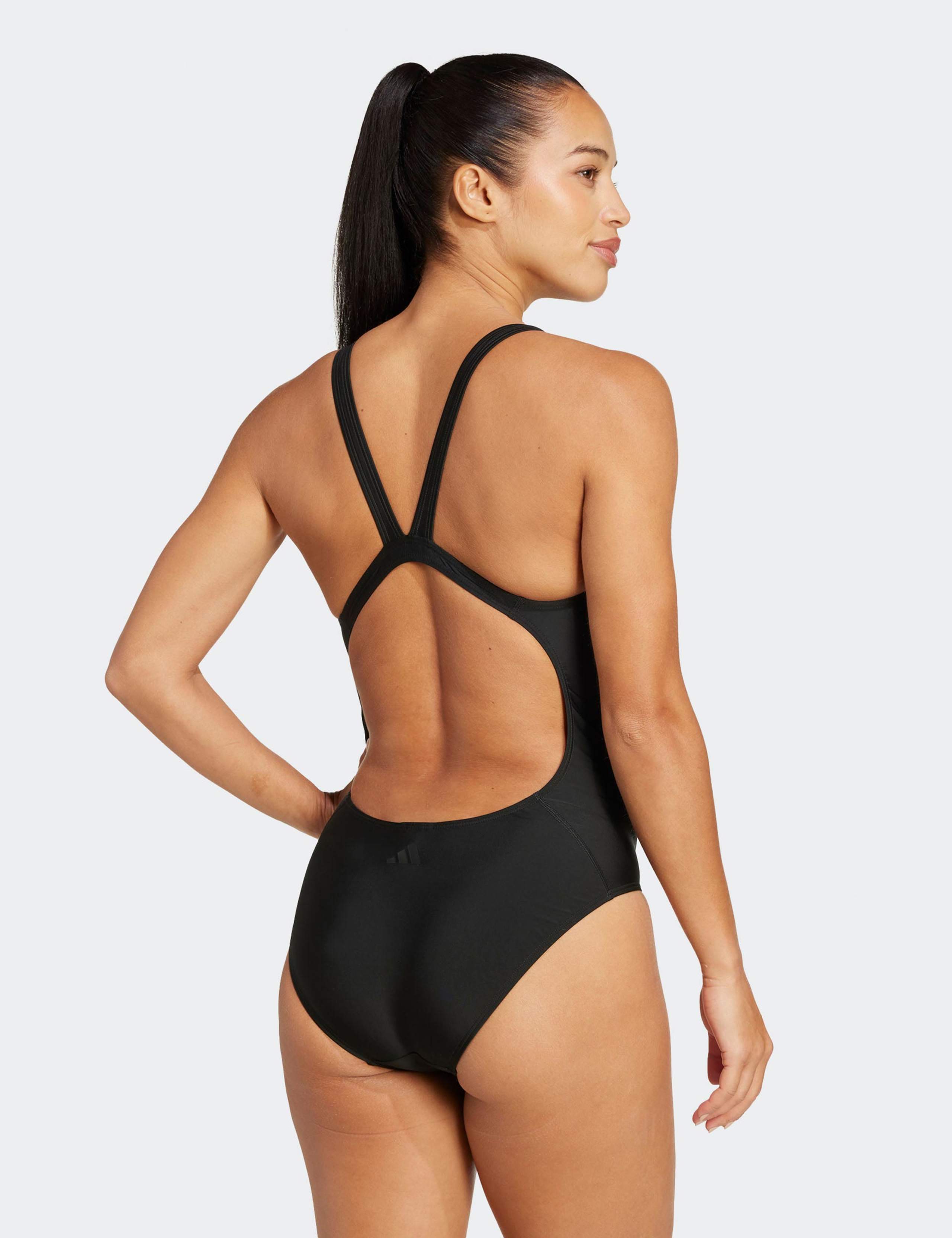 3 Stripes Graphic Scoop Neck Swimsuit 5 of 6