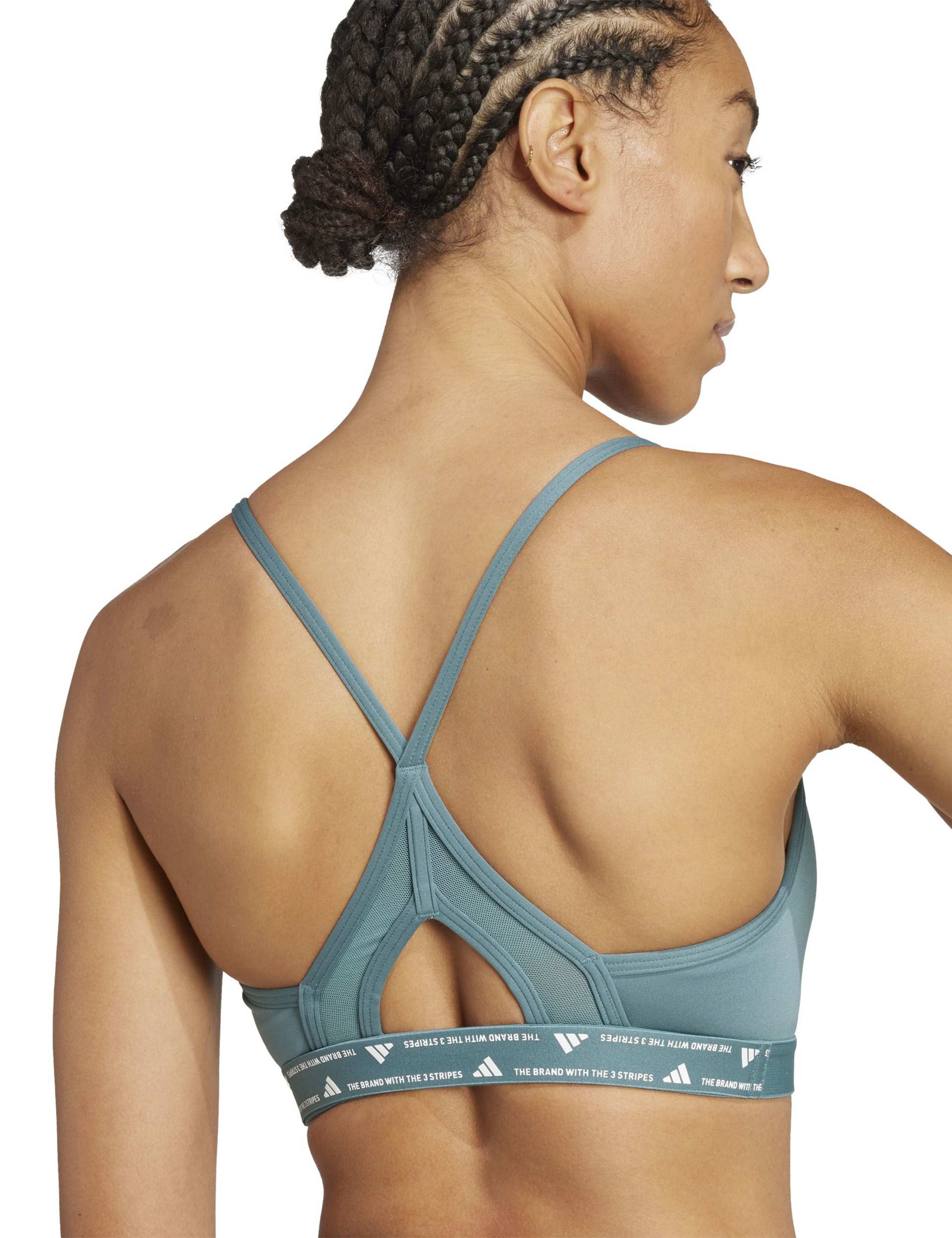 AeroReact Training 3 Stripes Sports Bra 4 of 6
