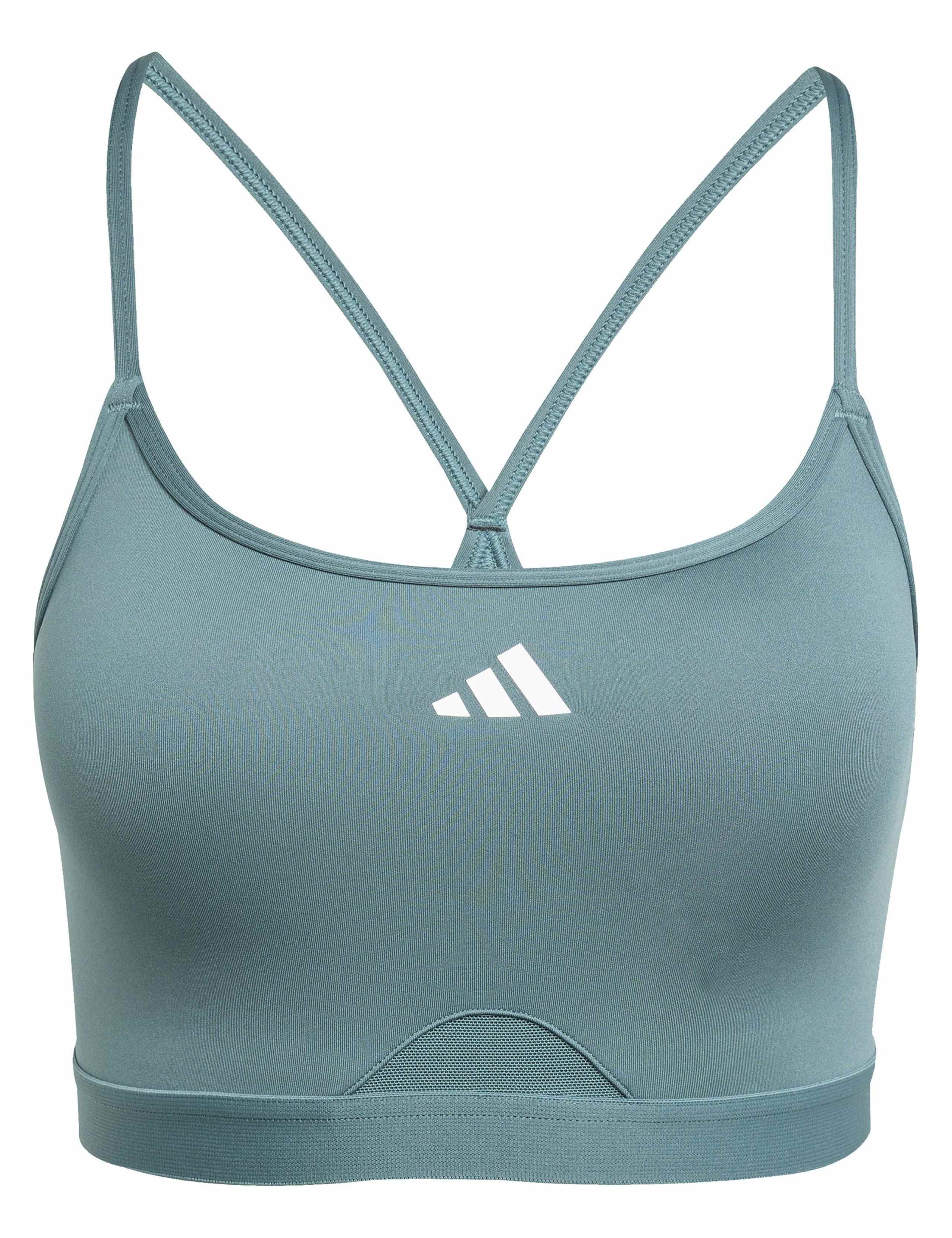 AeroReact Training 3 Stripes Sports Bra 2 of 6