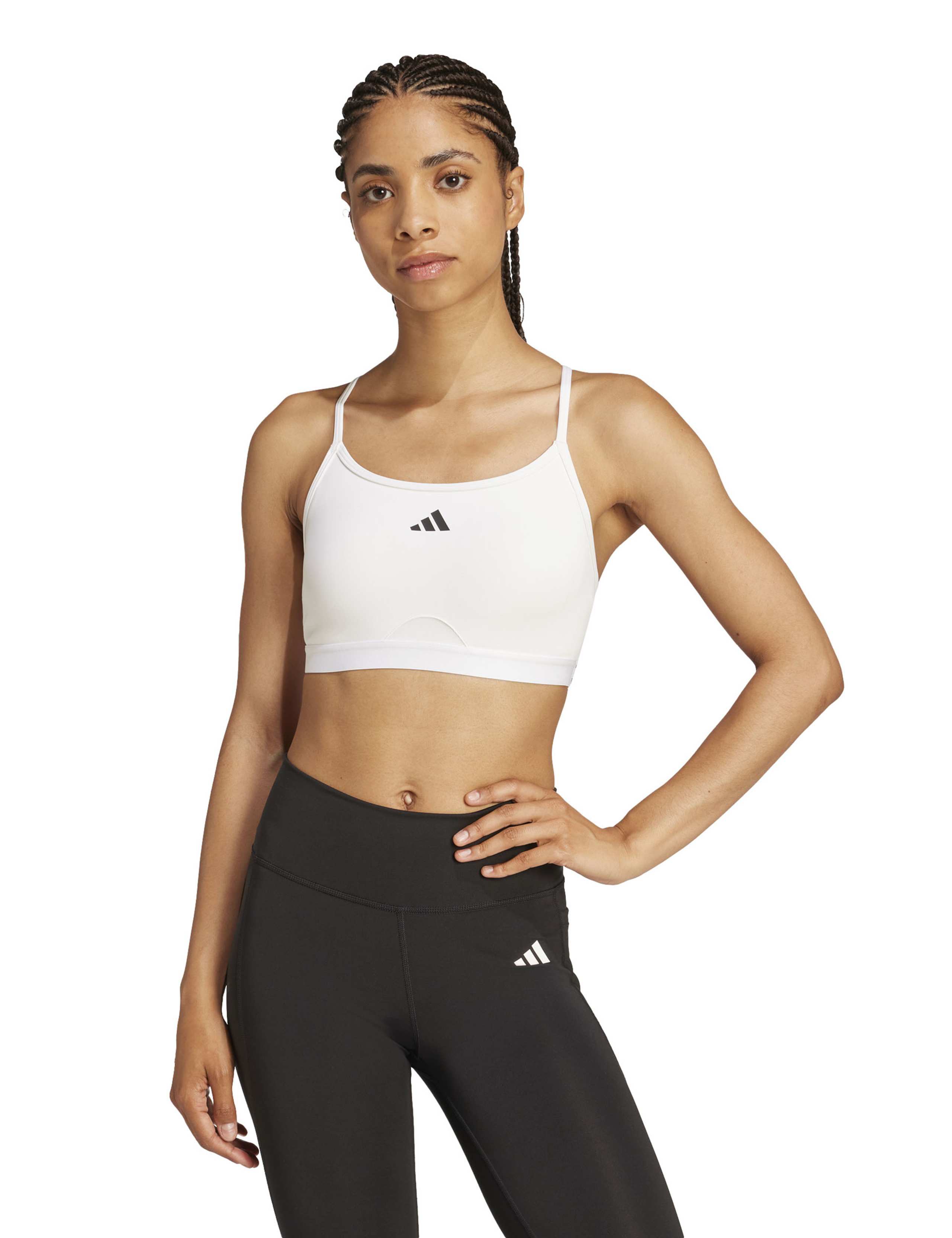 AeroReact Training 3 Stripes Sports Bra 1 of 7