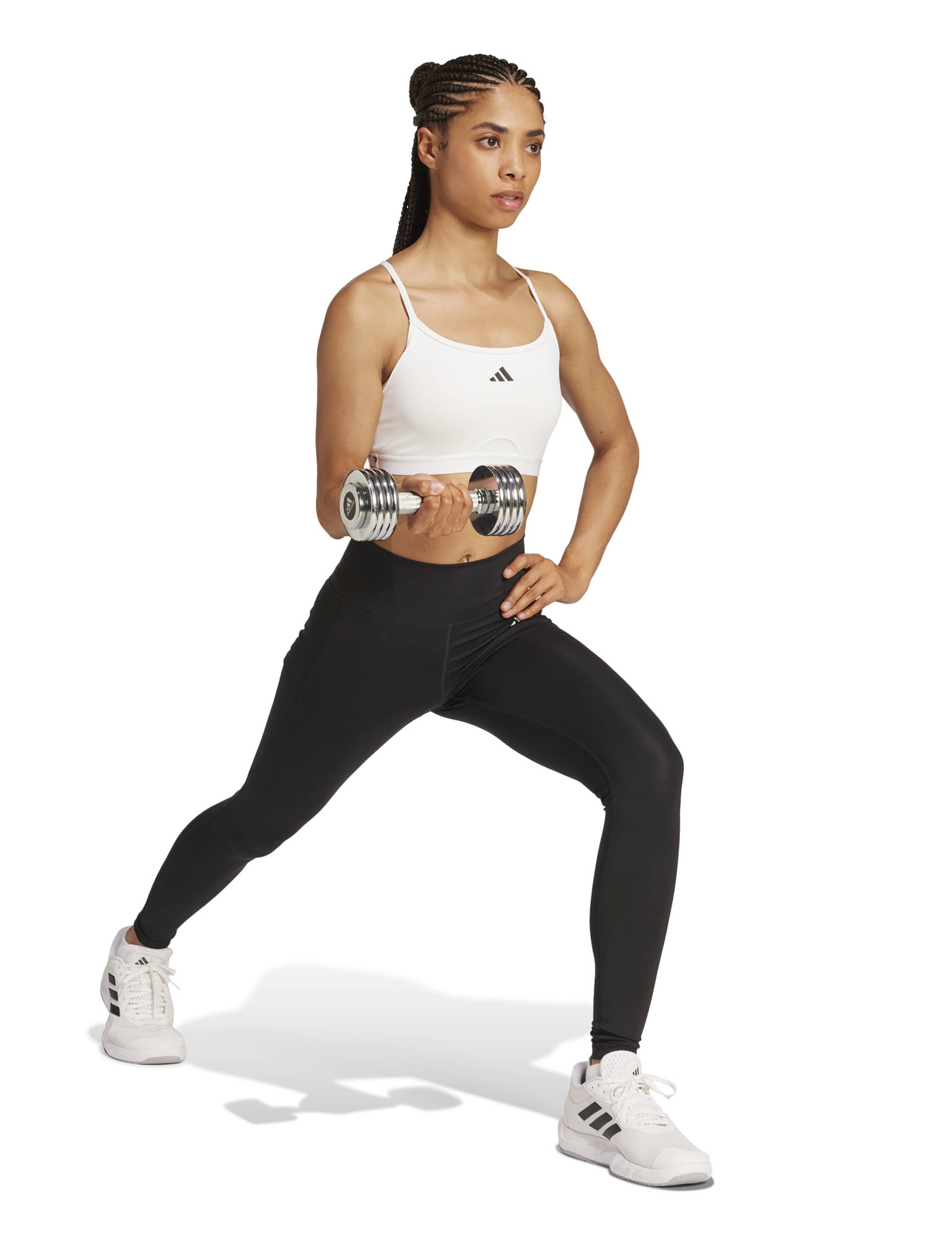 AeroReact Training 3 Stripes Sports Bra 4 of 7