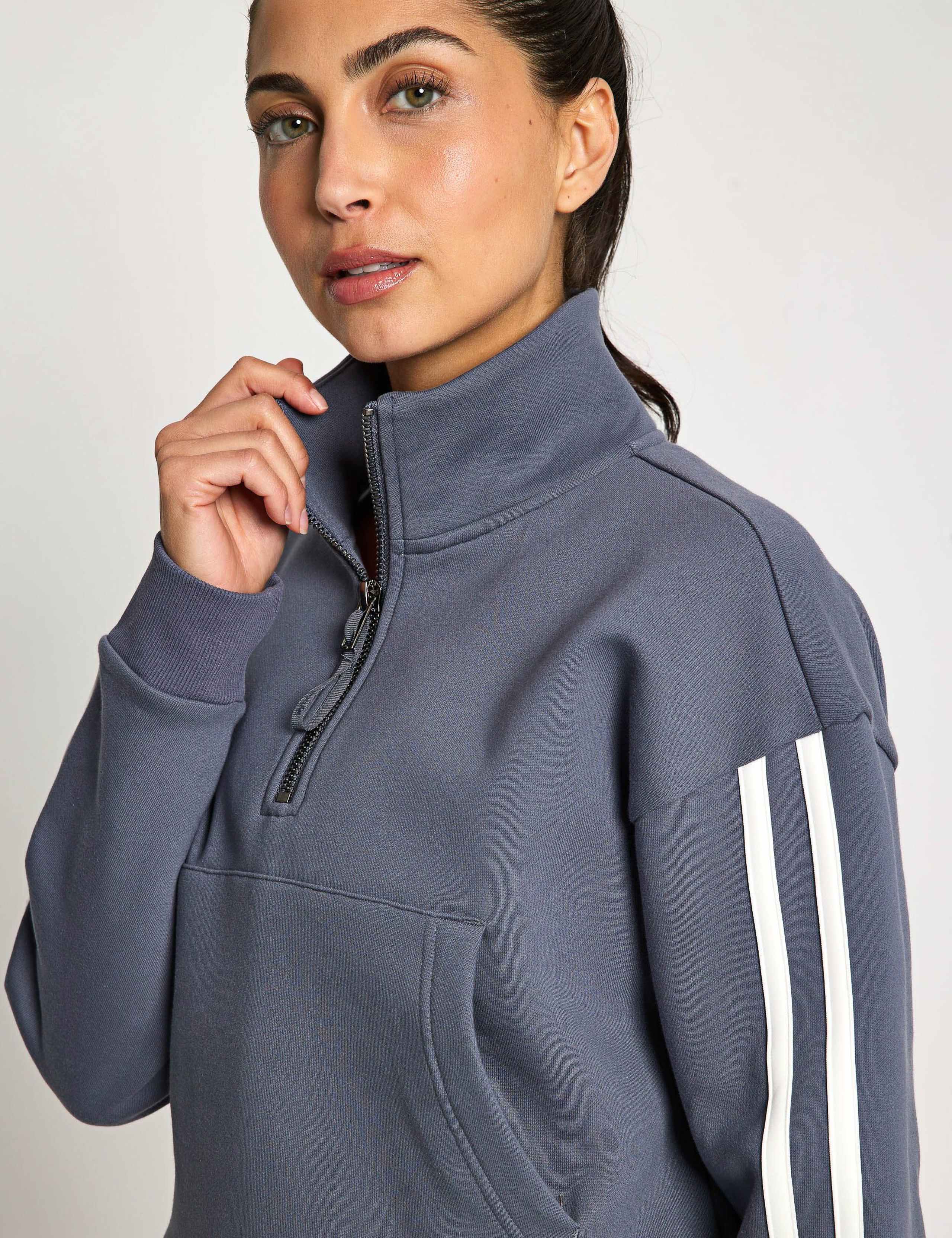Rihanna Pure Cotton Half Zip Sweatshirt 4 of 4