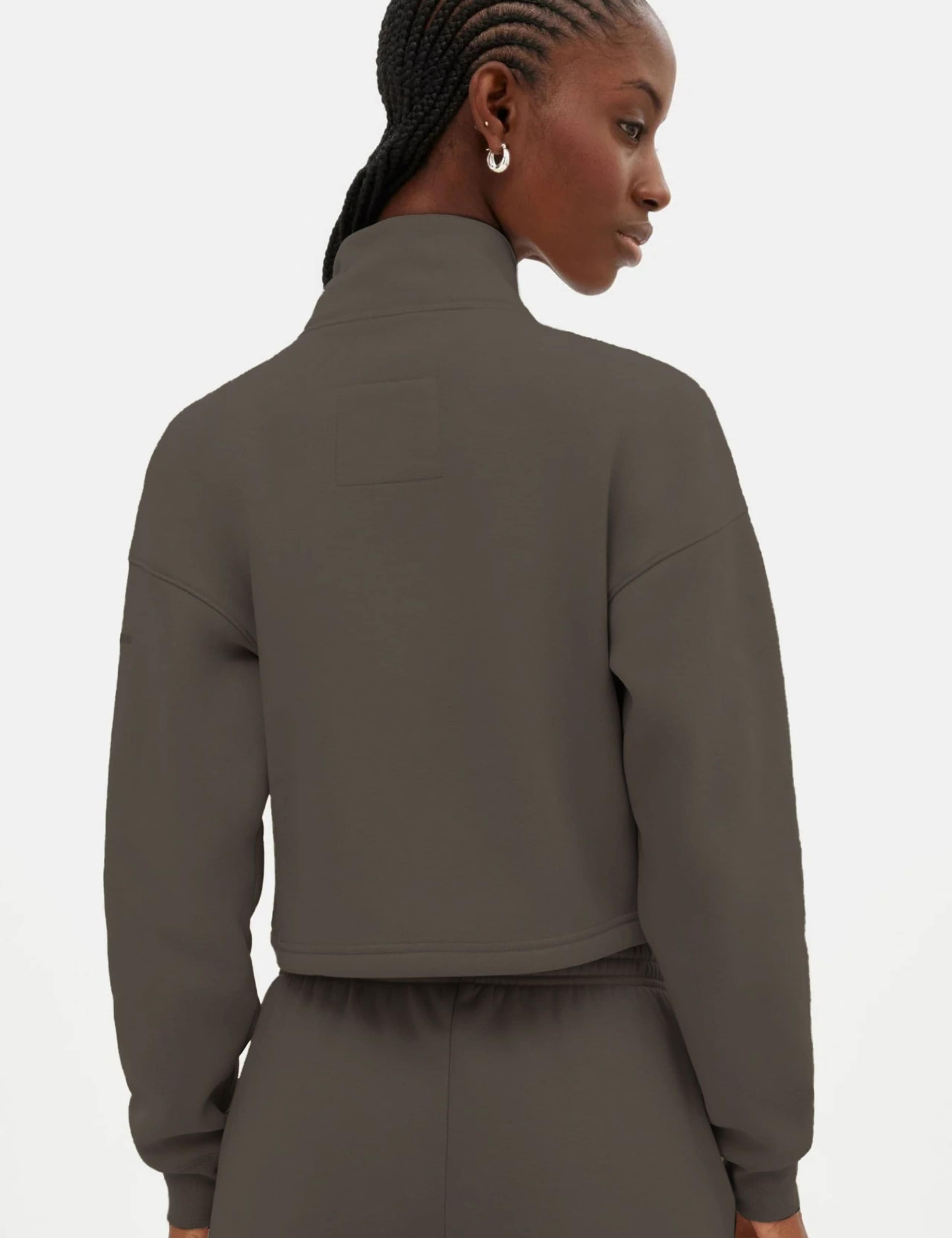 Vega Funnel Neck Half Zip Crop Sweatshirt 3 of 4