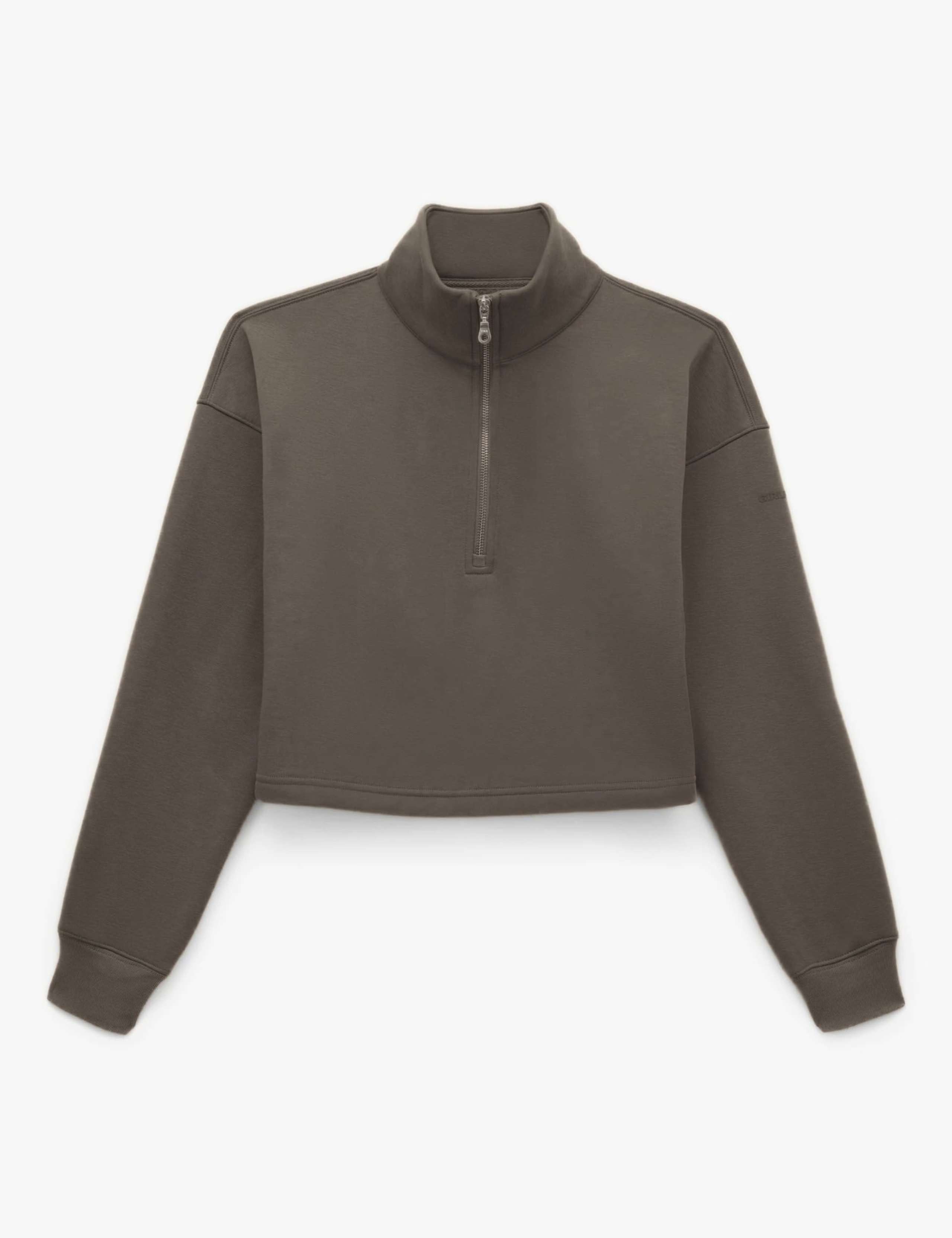 Vega Funnel Neck Half Zip Crop Sweatshirt 2 of 4