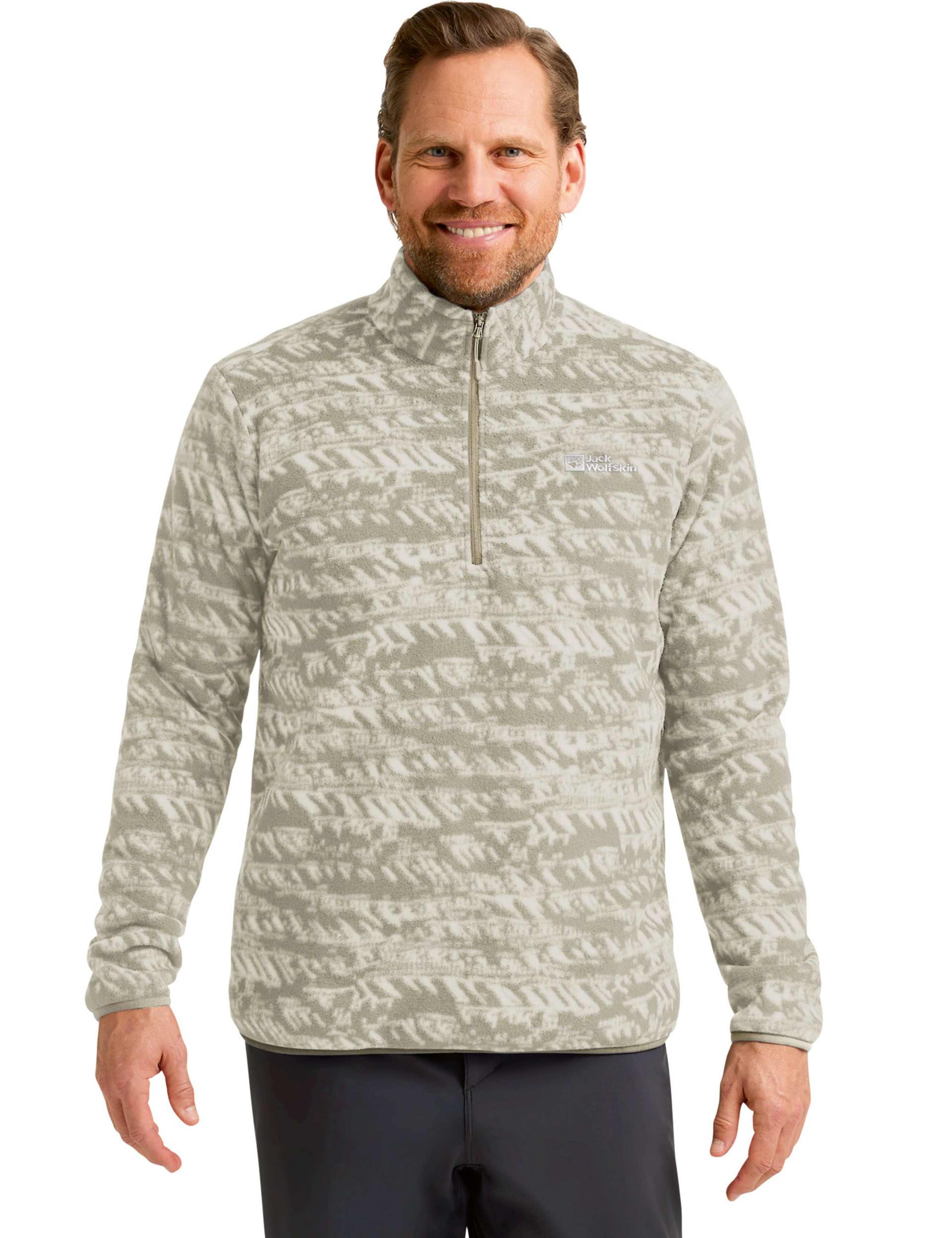 Big Sky Printed Funnel Neck Half Zip Fleece 1 of 6