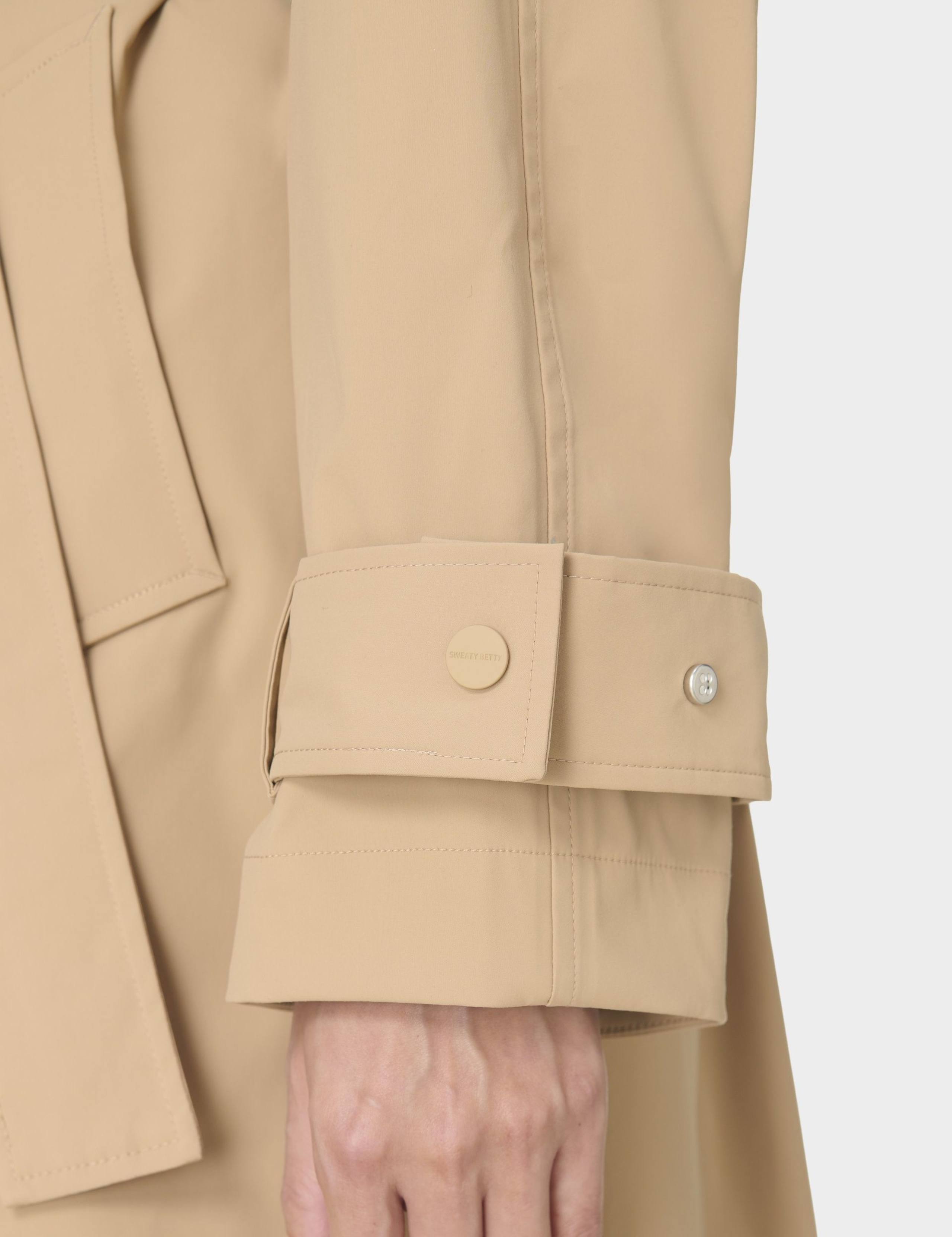Belted Double Breasted Relaxed Trench Coat 3 of 10