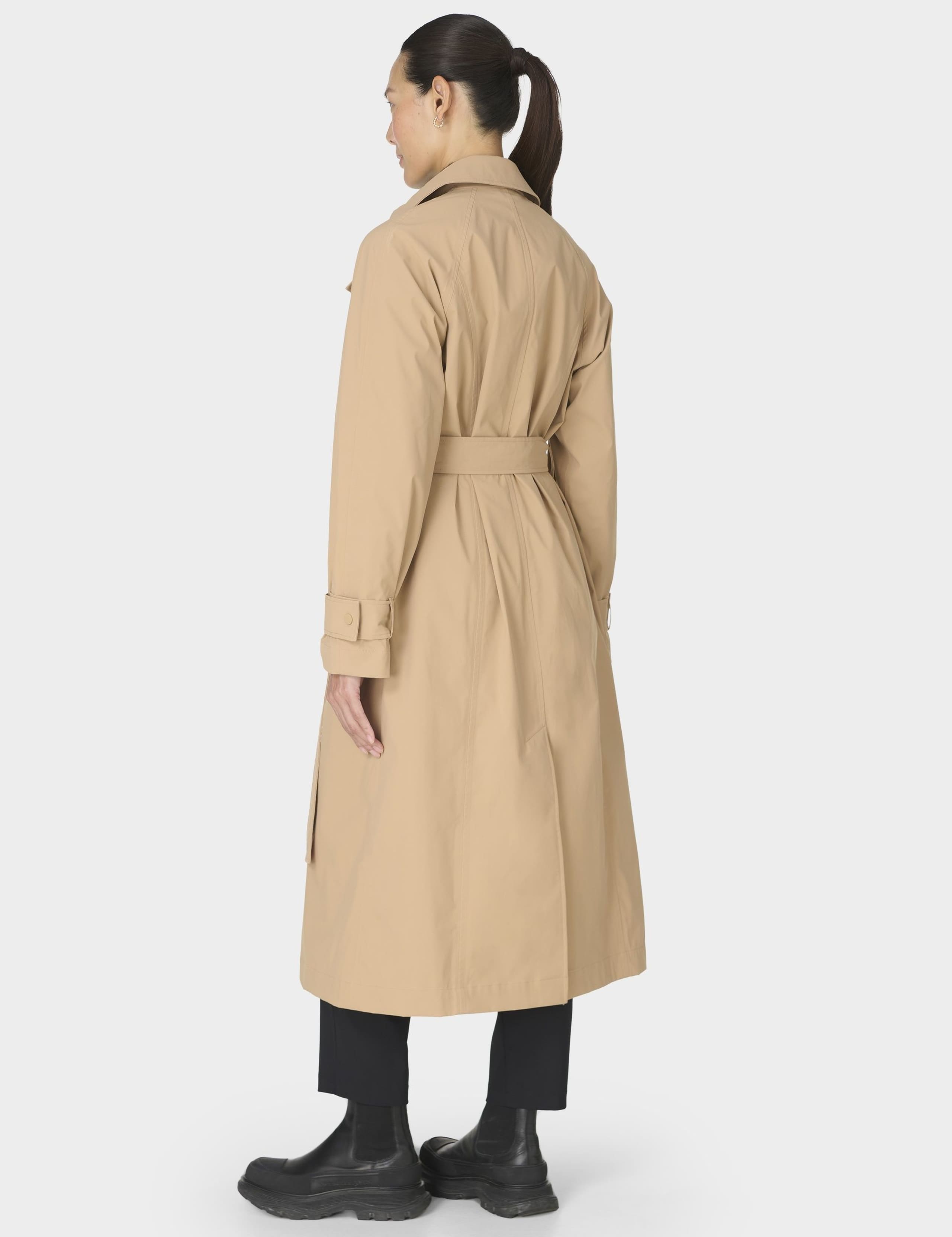 Belted Double Breasted Relaxed Trench Coat 8 of 10