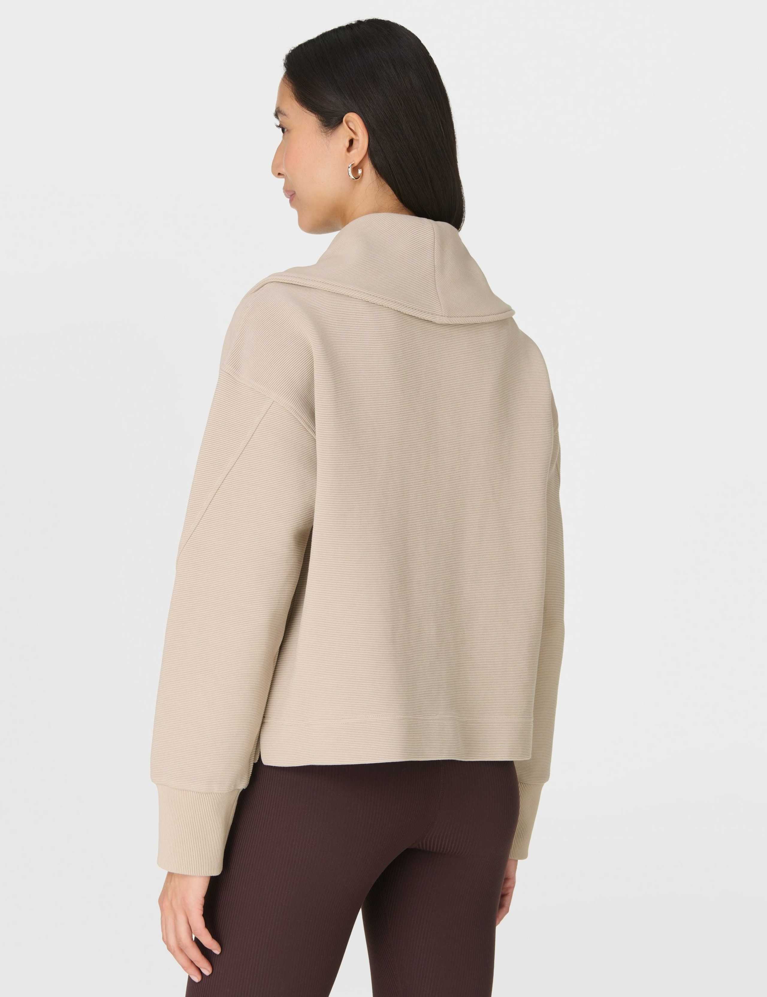 Peaceful Cotton Blend Half Zip Sweatshirt 4 of 7