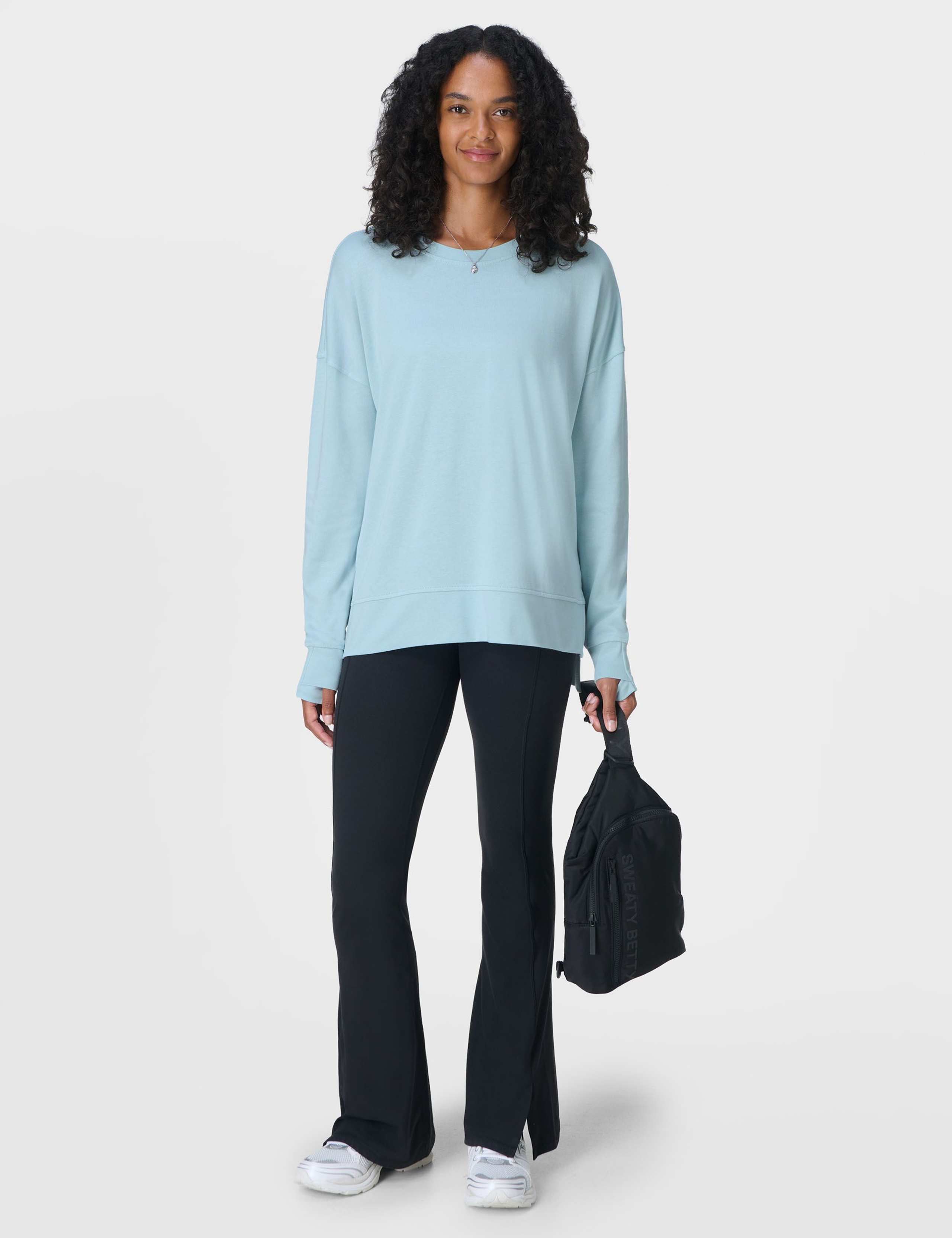 After Class Cotton Modal Longline Sweatshirt 7 of 9