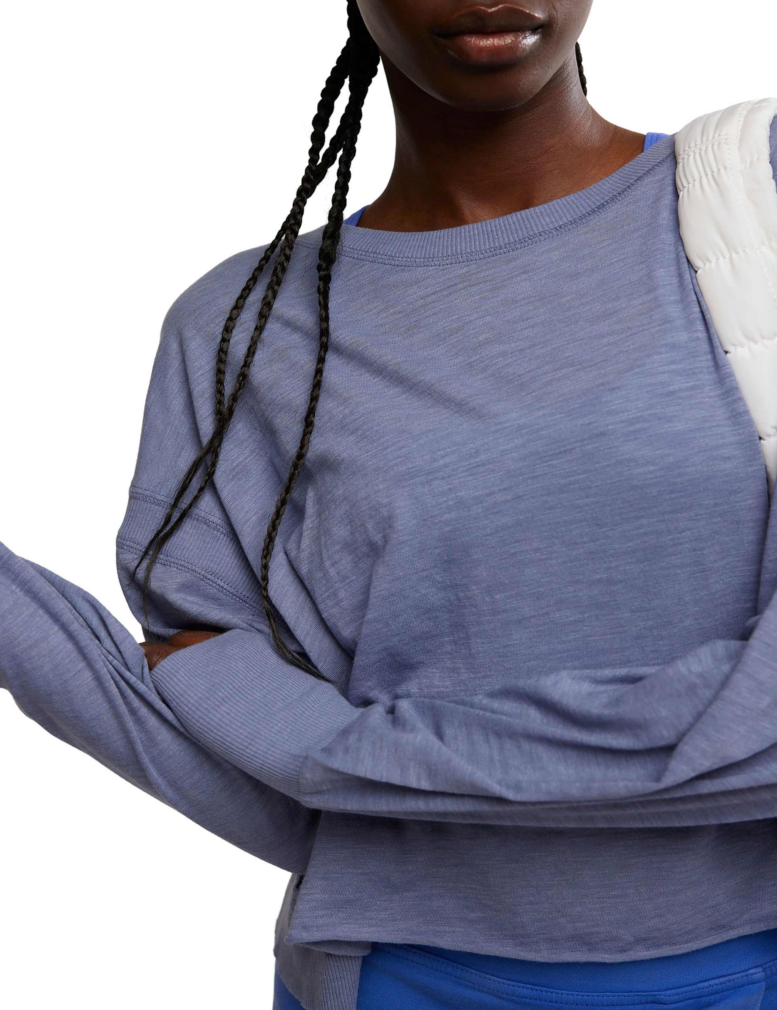 My Time Cotton Rich Crew Neck Open Back Top 4 of 7