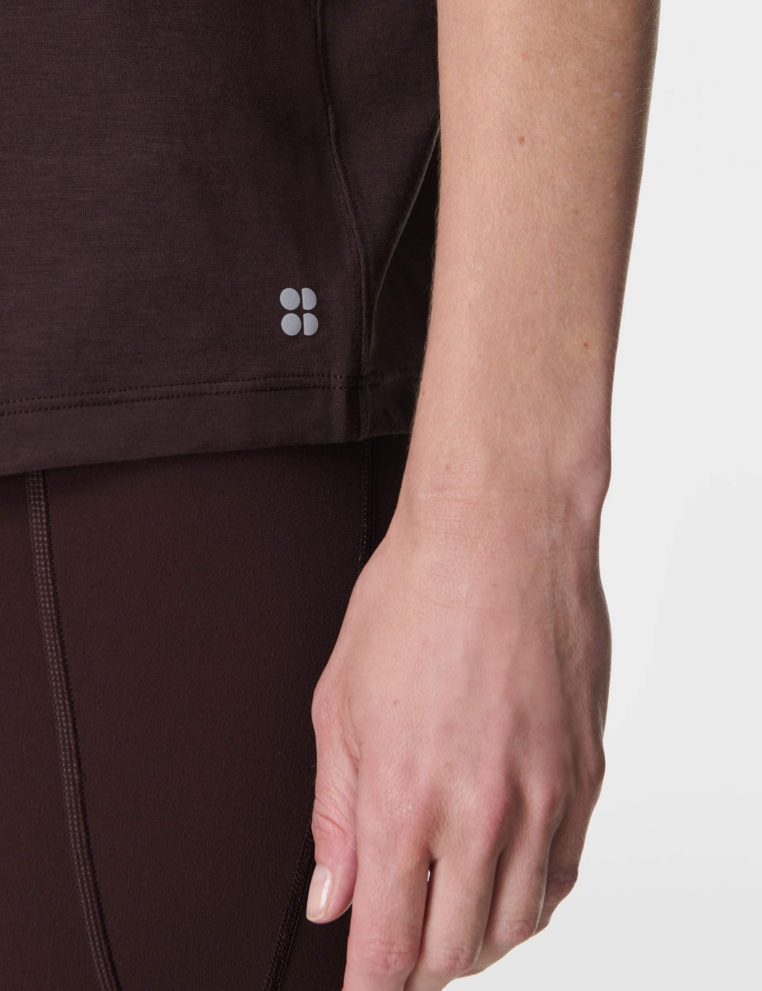 Soft Flow Cross Back Boxy Yoga T-Shirt 7 of 8