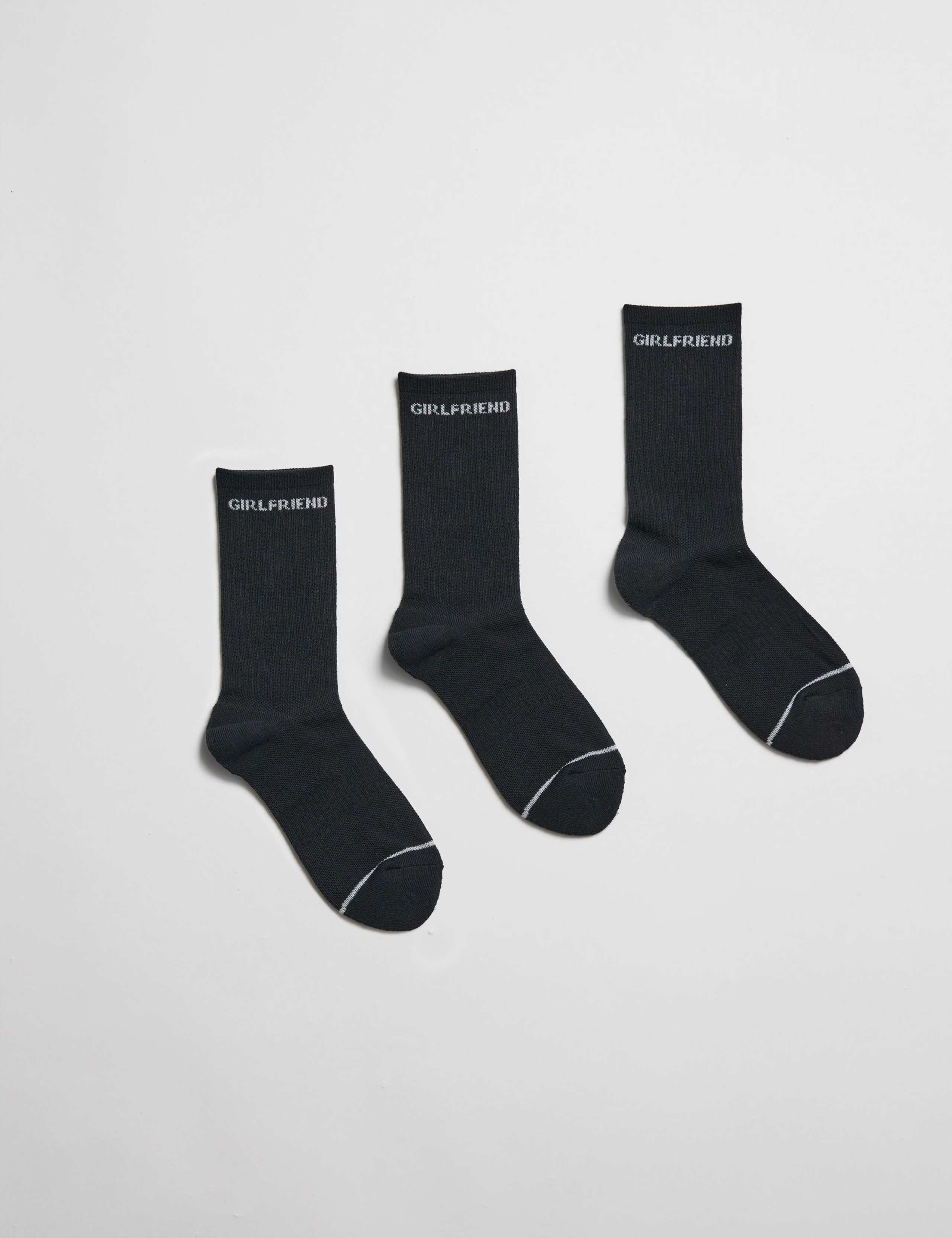 3pk Ribbed Ankle High Socks 1 of 6