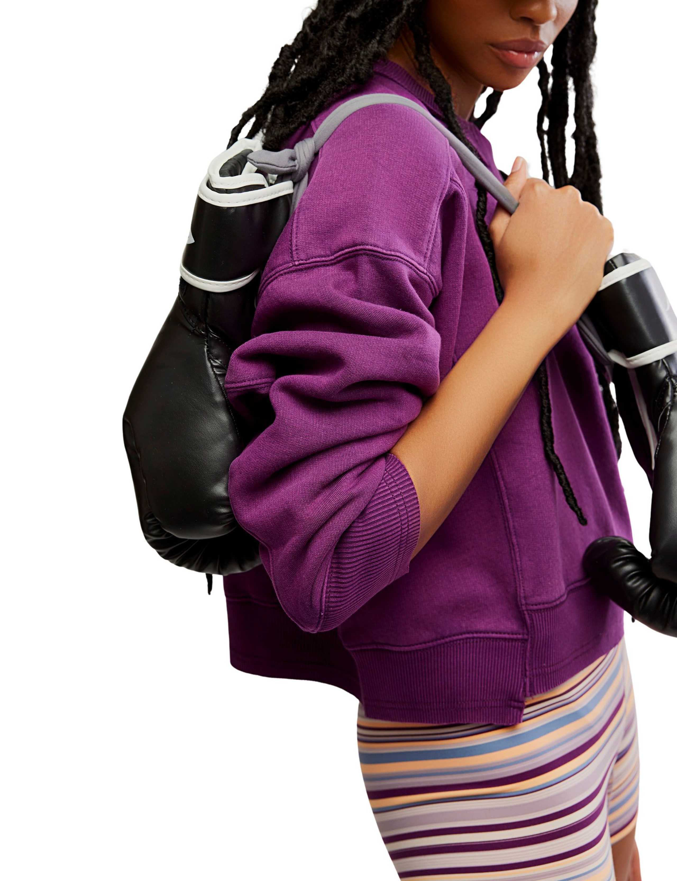 Intercept Cotton Rich Crop Sweatshirt 5 of 6