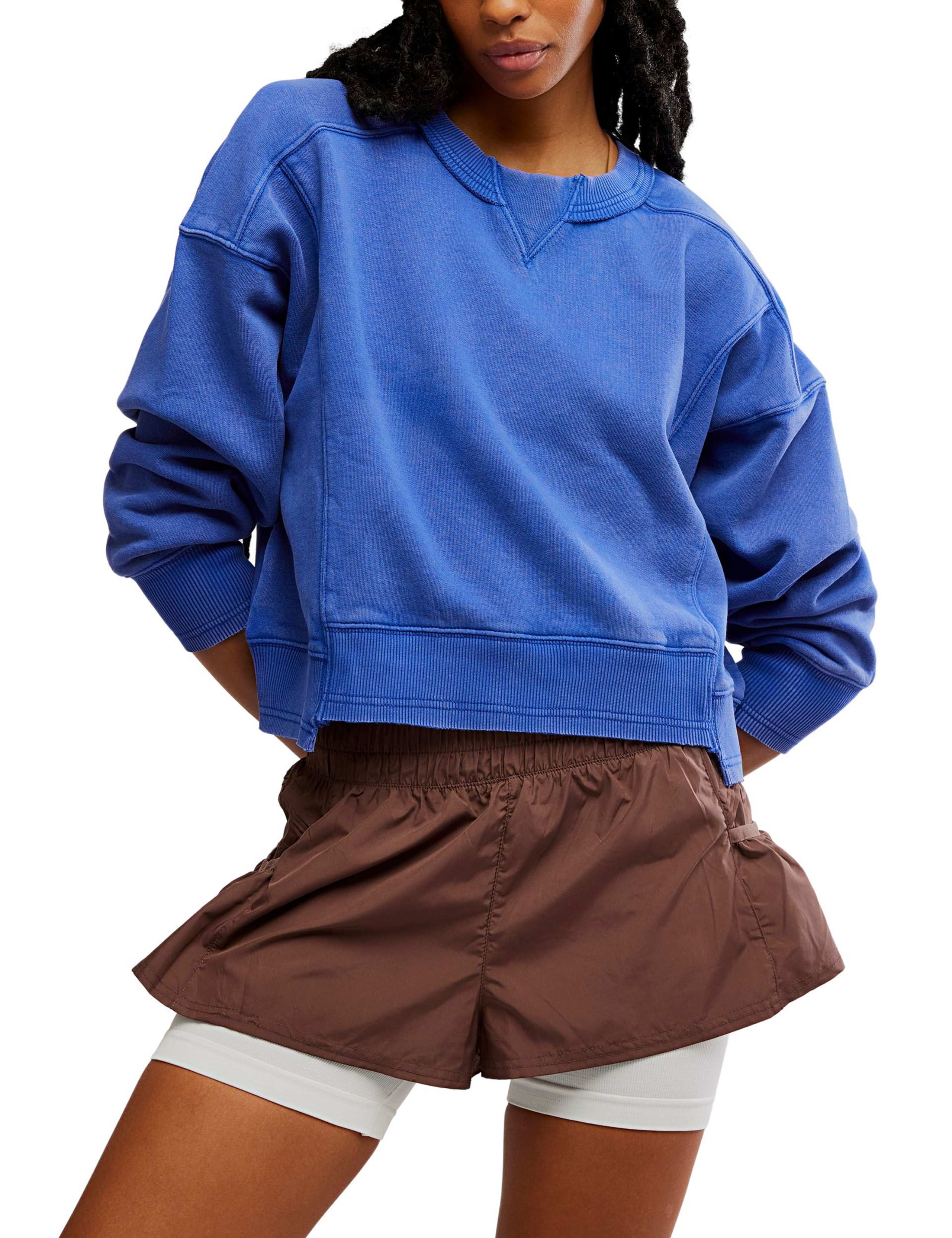 Intercept Cotton Rich Crop Sweatshirt 1 of 6