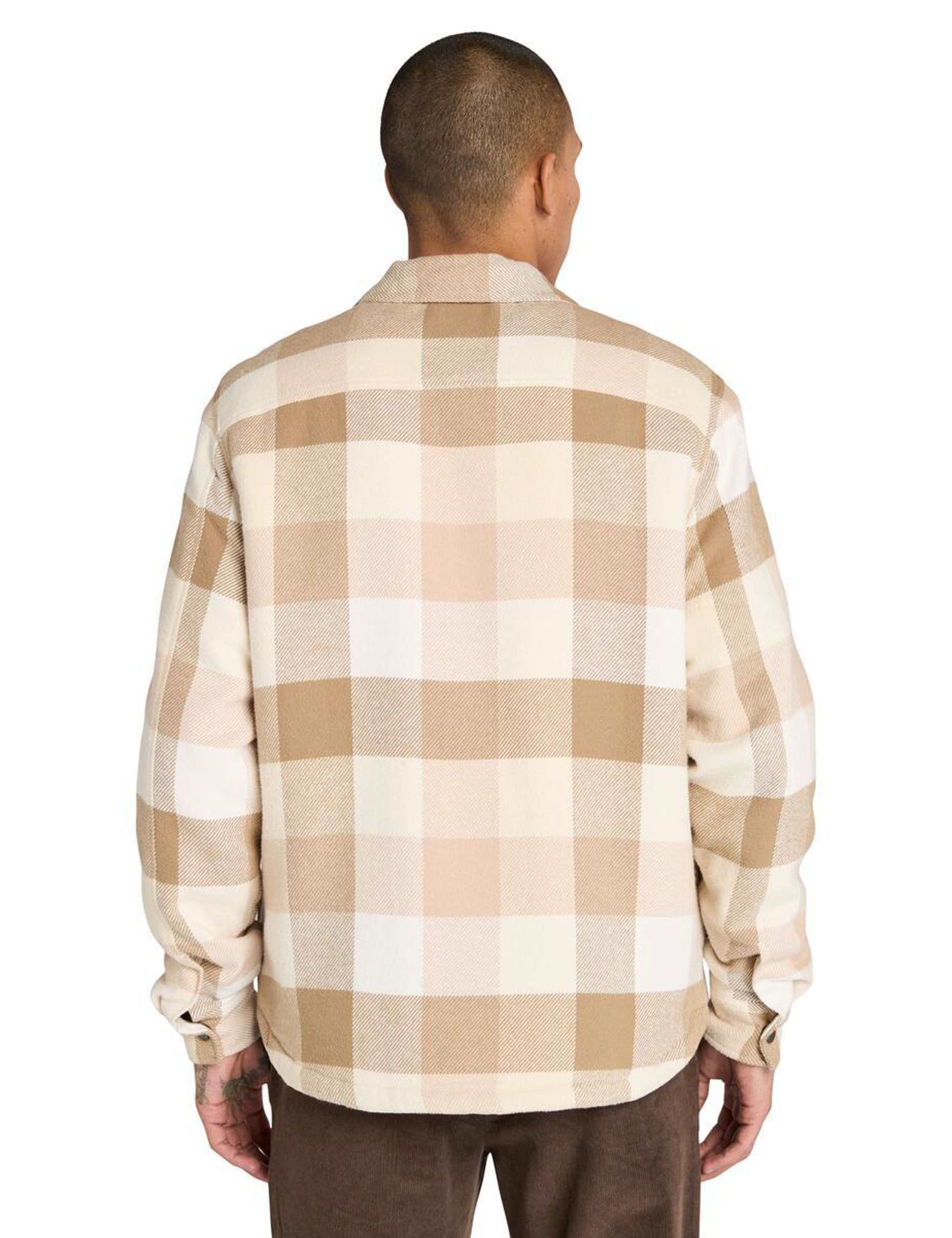 Pure Cotton Checked Fleece Lined Overshirt 3 of 6