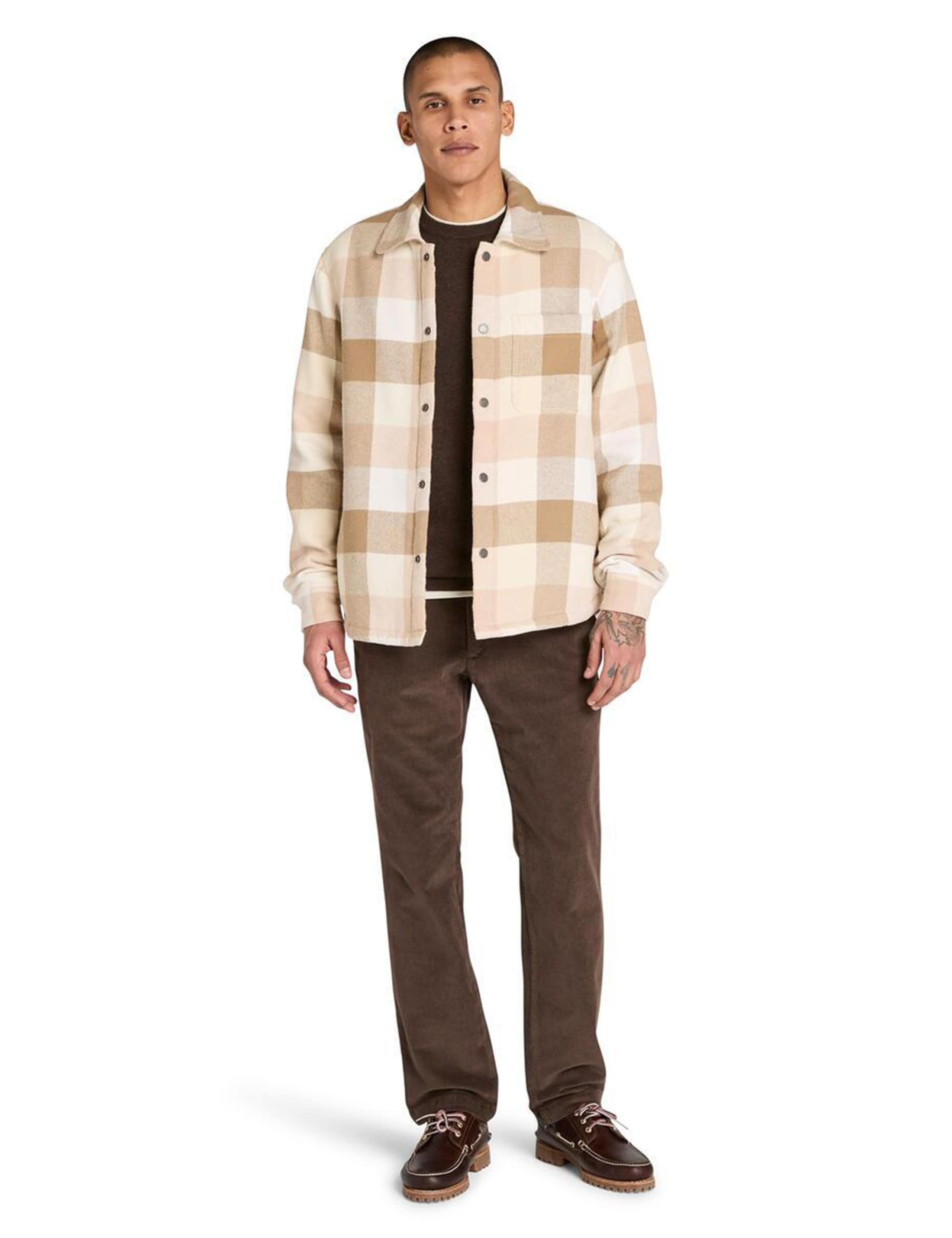 Pure Cotton Checked Fleece Lined Overshirt 4 of 6