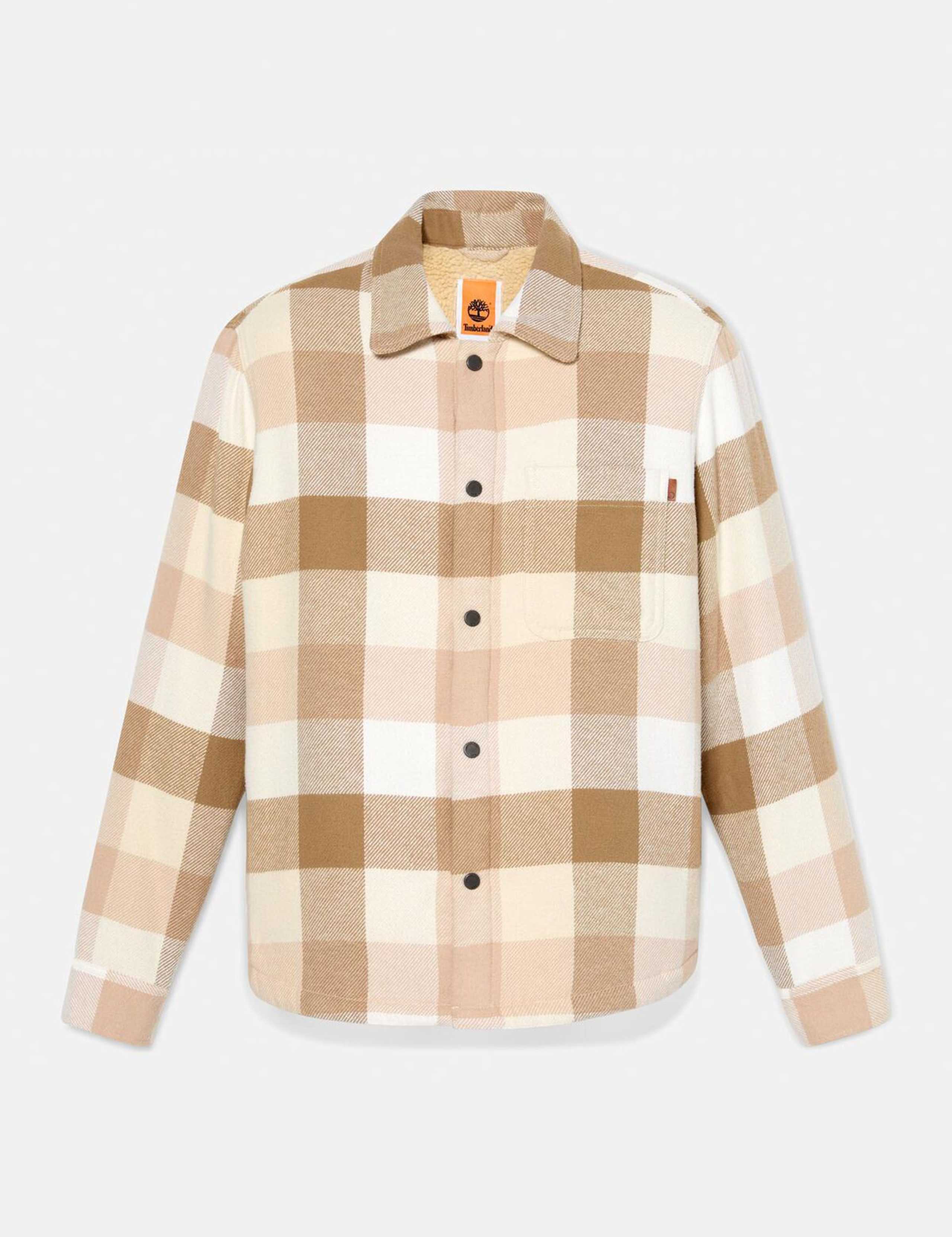 Pure Cotton Checked Fleece Lined Overshirt 2 of 6