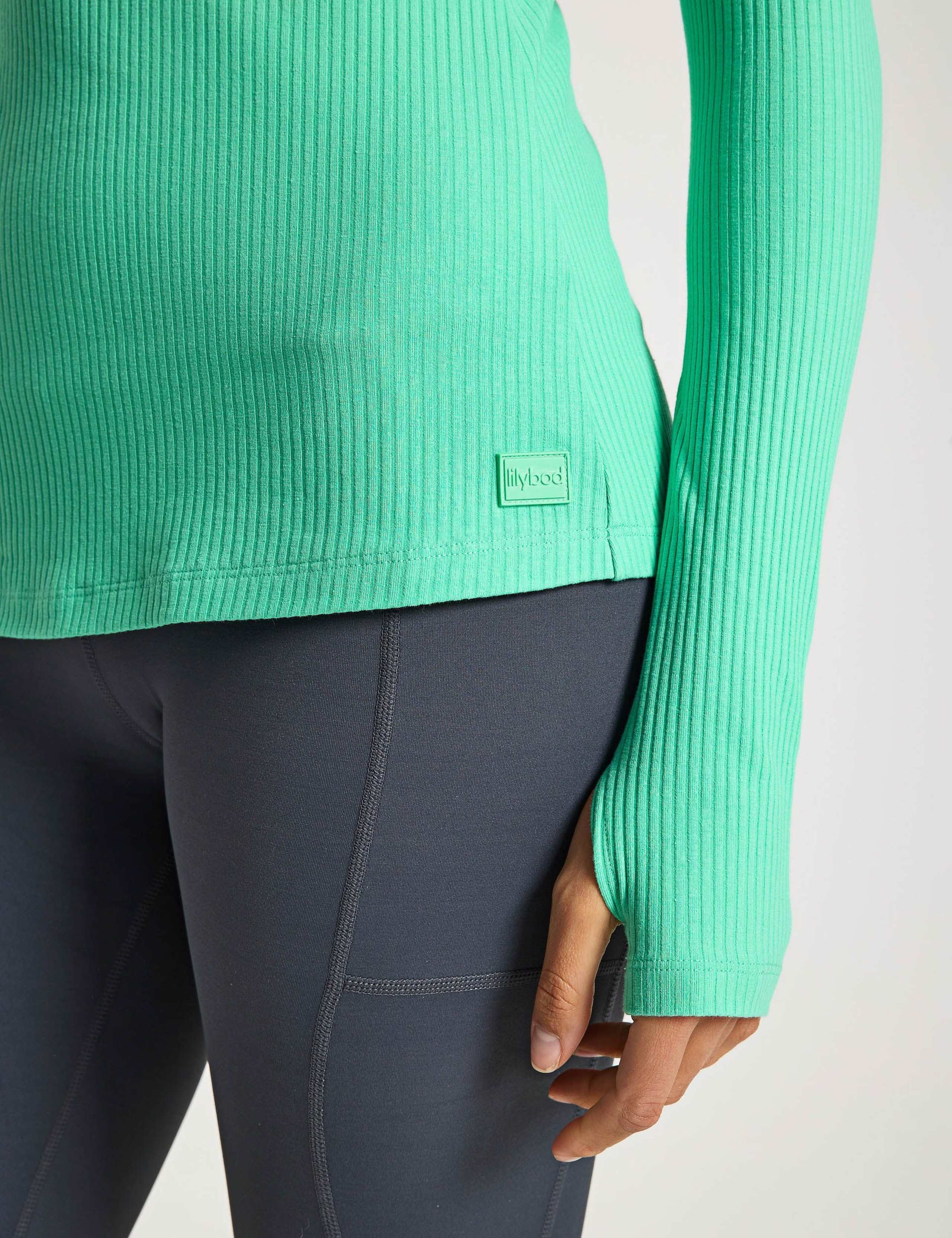 Fiona Cotton Rich Crew Neck Ribbed Top 6 of 6