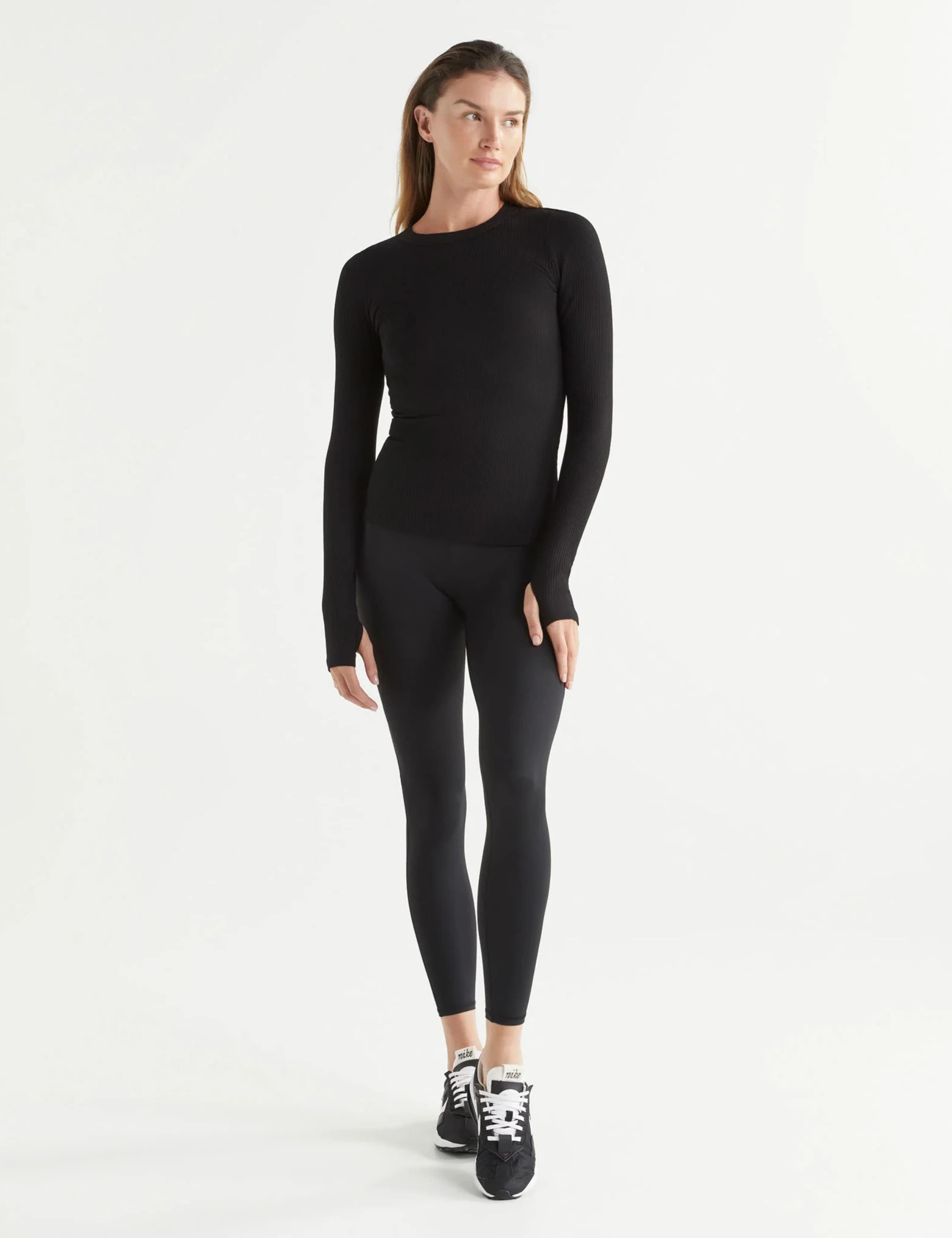 Fiona Cotton Rich Ribbed Crew Neck Top 2 of 5