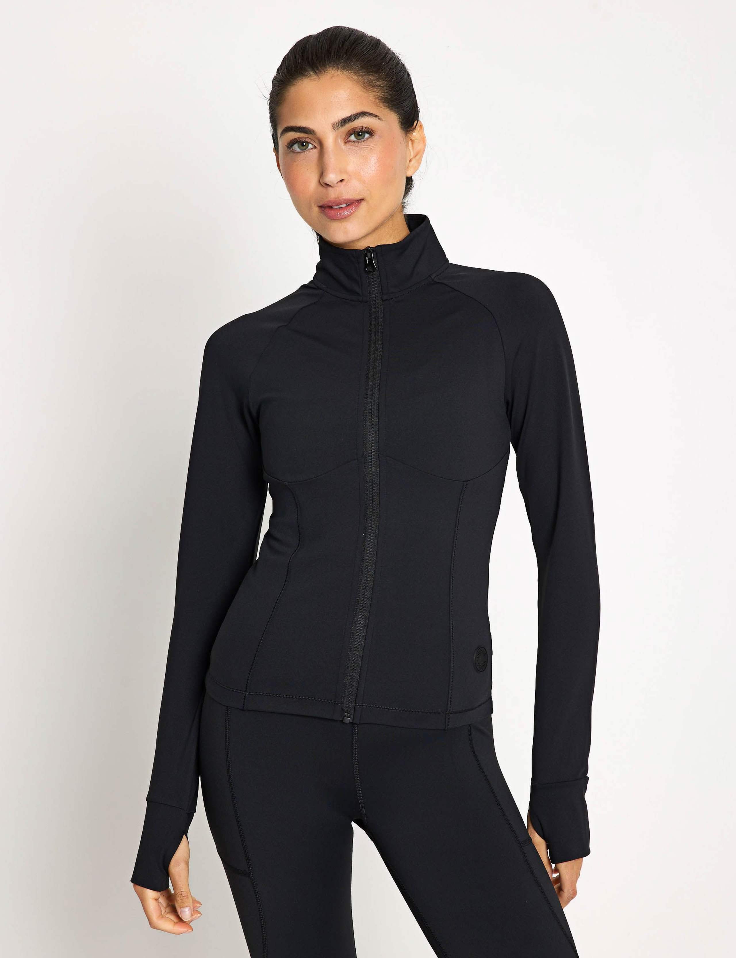 Zuri Funnel Neck Zip Up Top 1 of 5