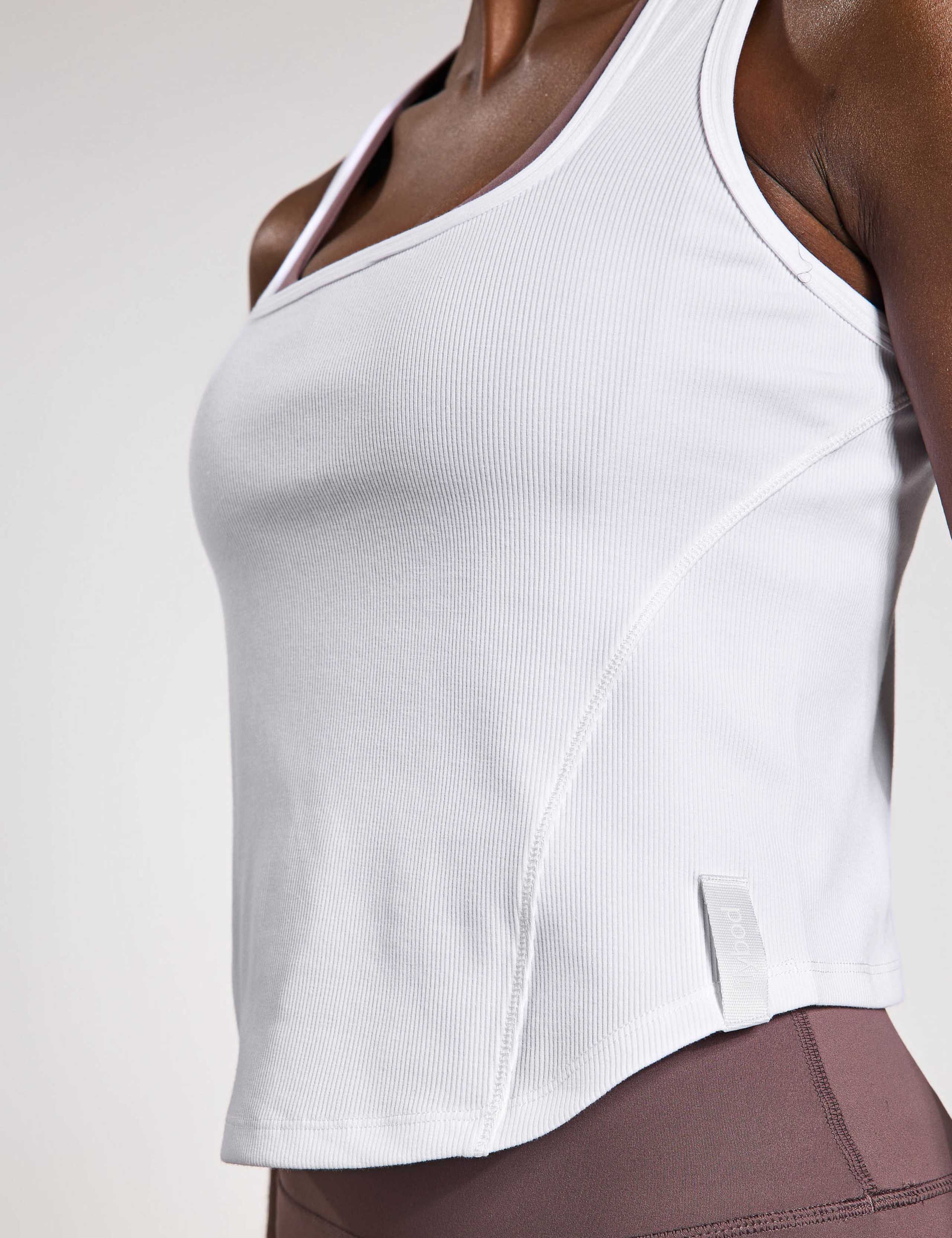 Jodie Rib Scoop Neck Racer Back Vest Top 5 of 5
