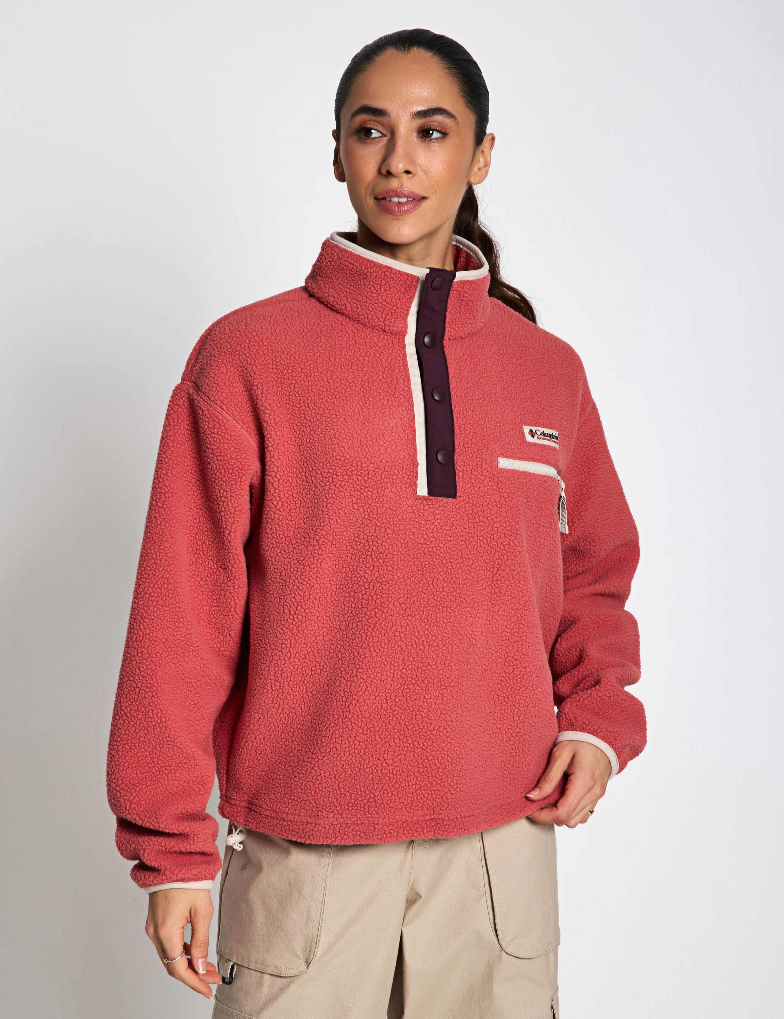 Helvetia Funnel Neck Fleece Sweatshirt 1 of 6