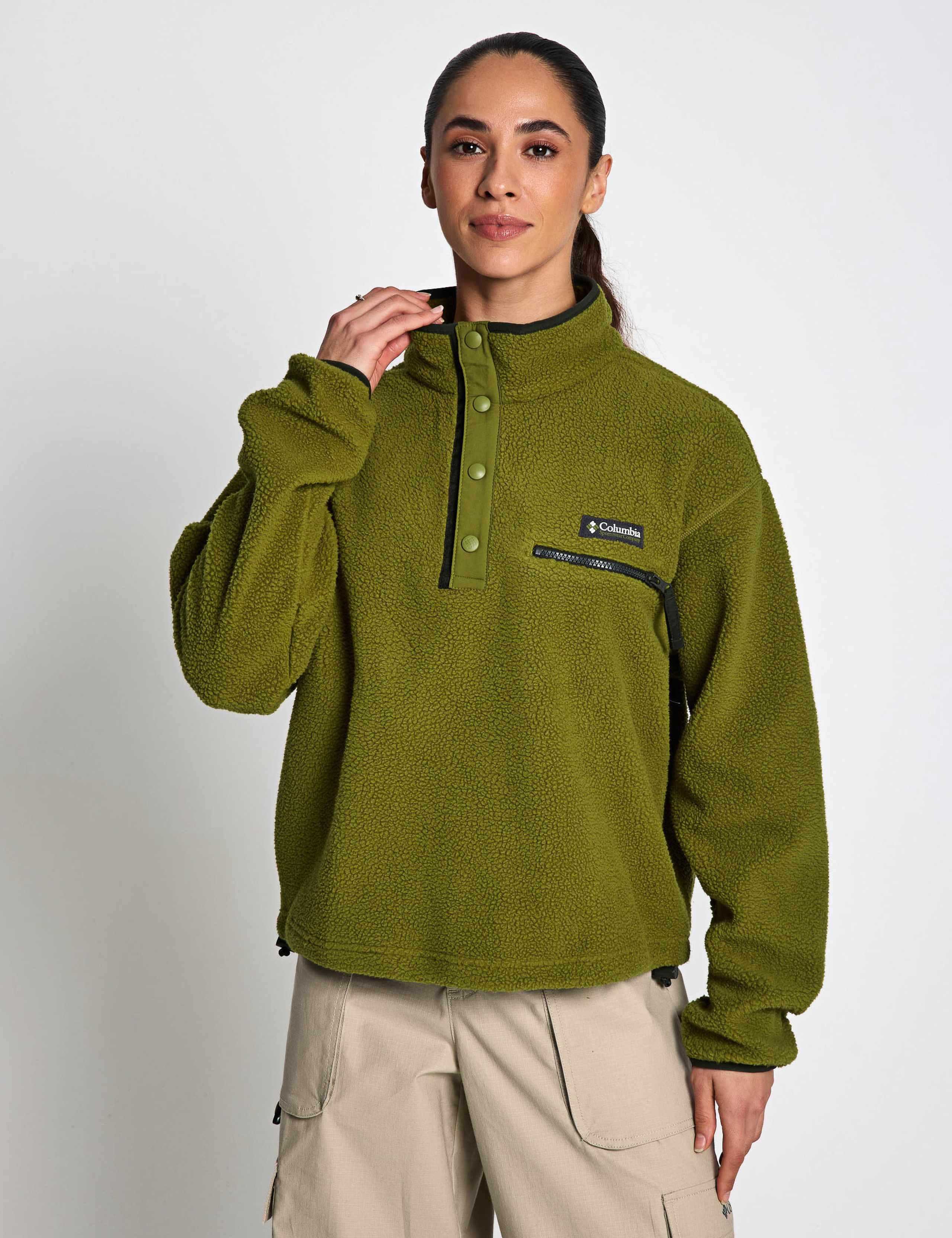 Helvetia Funnel Neck Fleece Sweatshirt 1 of 6