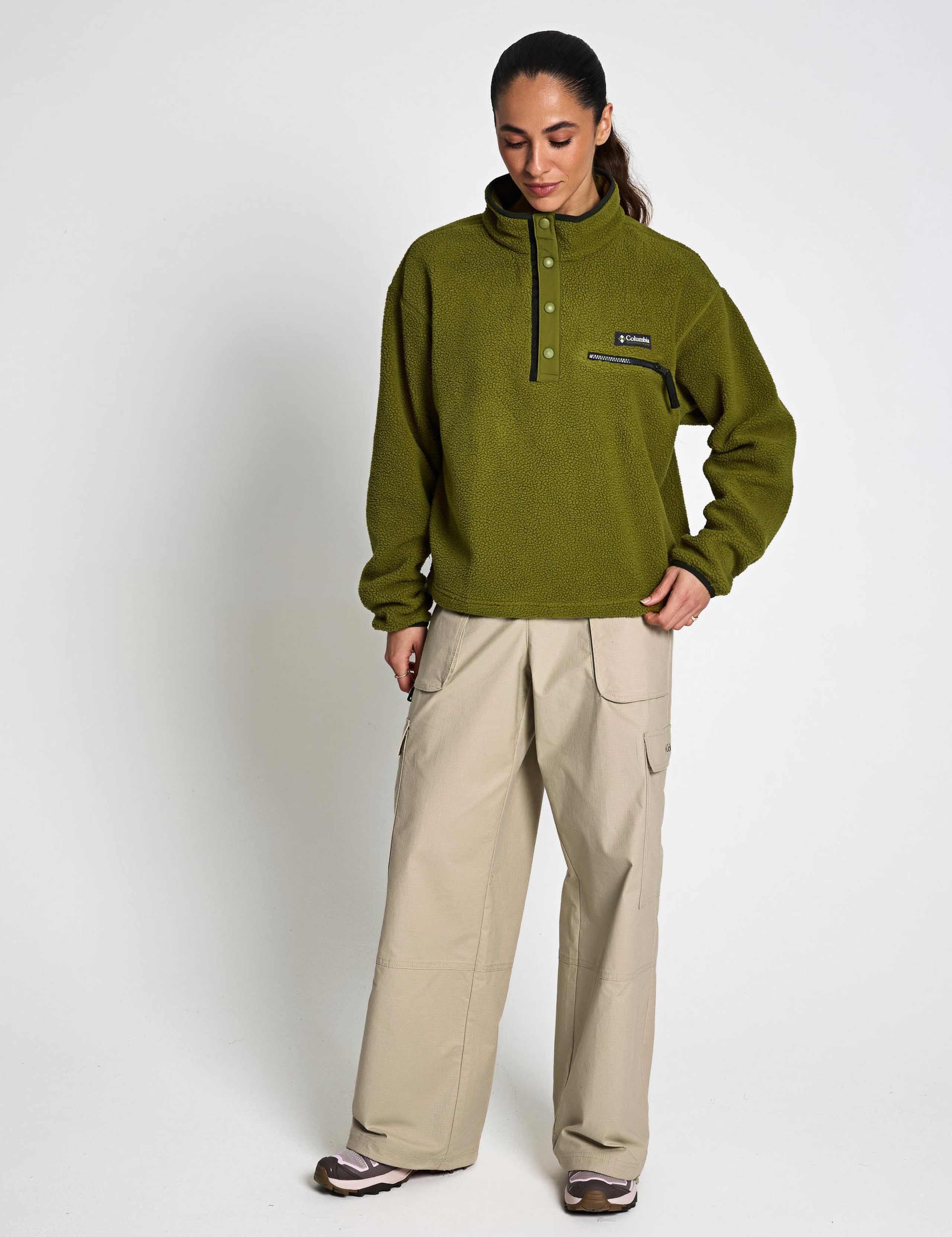 Helvetia Funnel Neck Fleece Sweatshirt 2 of 6