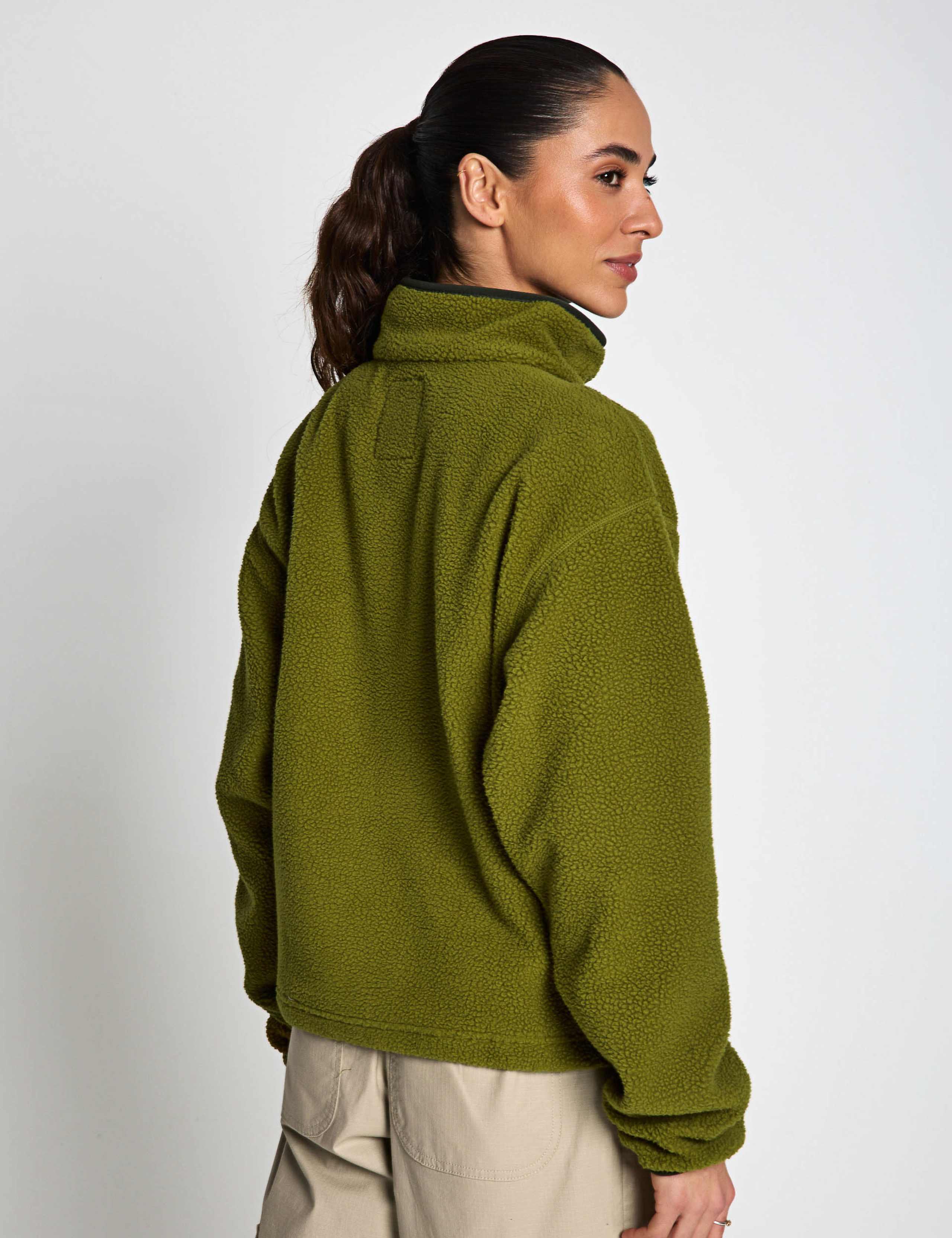 Helvetia Funnel Neck Fleece Sweatshirt 3 of 6