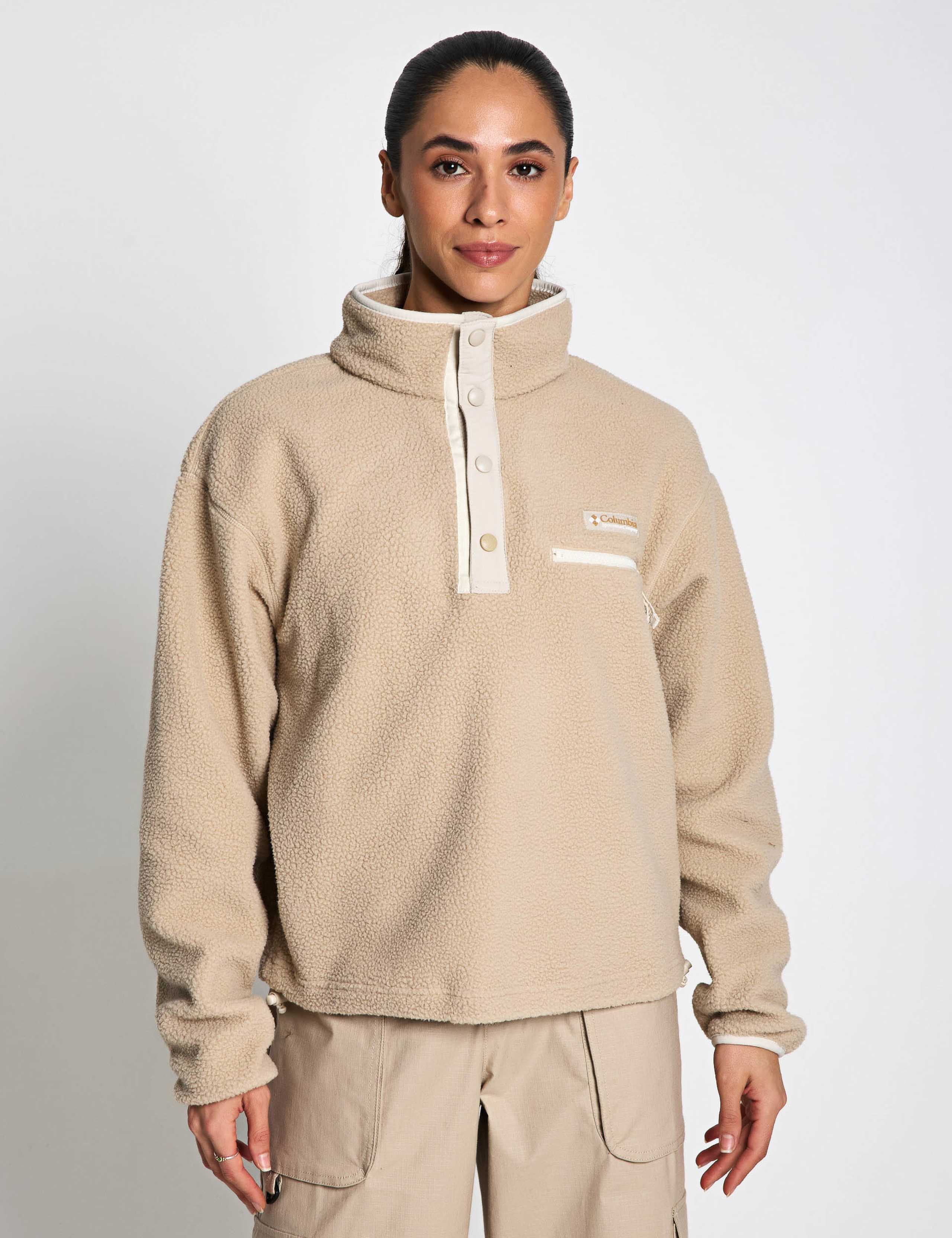 Helvetia Funnel Neck Fleece Sweatshirt 1 of 6