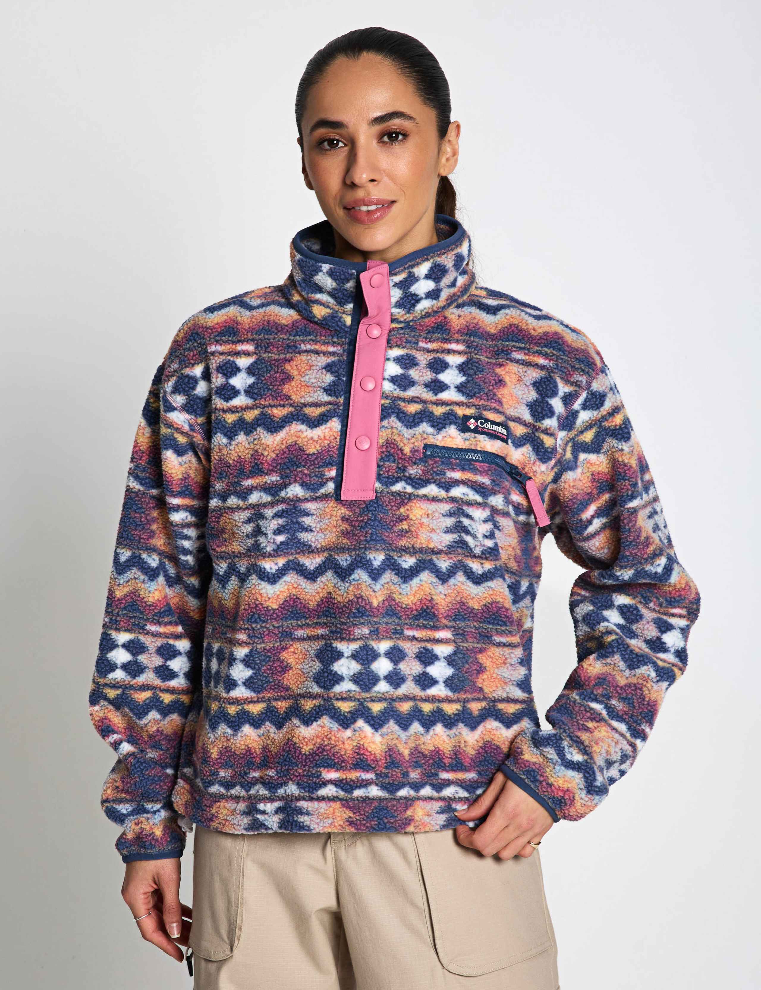 Helvetia Funnel Neck Fleece Sweatshirt 2 of 8