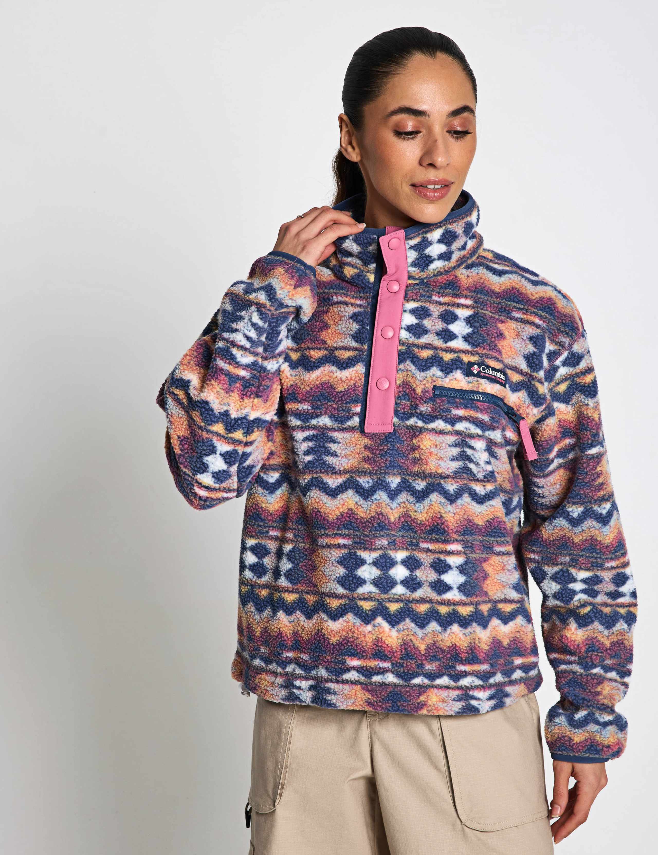 Helvetia Funnel Neck Fleece Sweatshirt 7 of 8