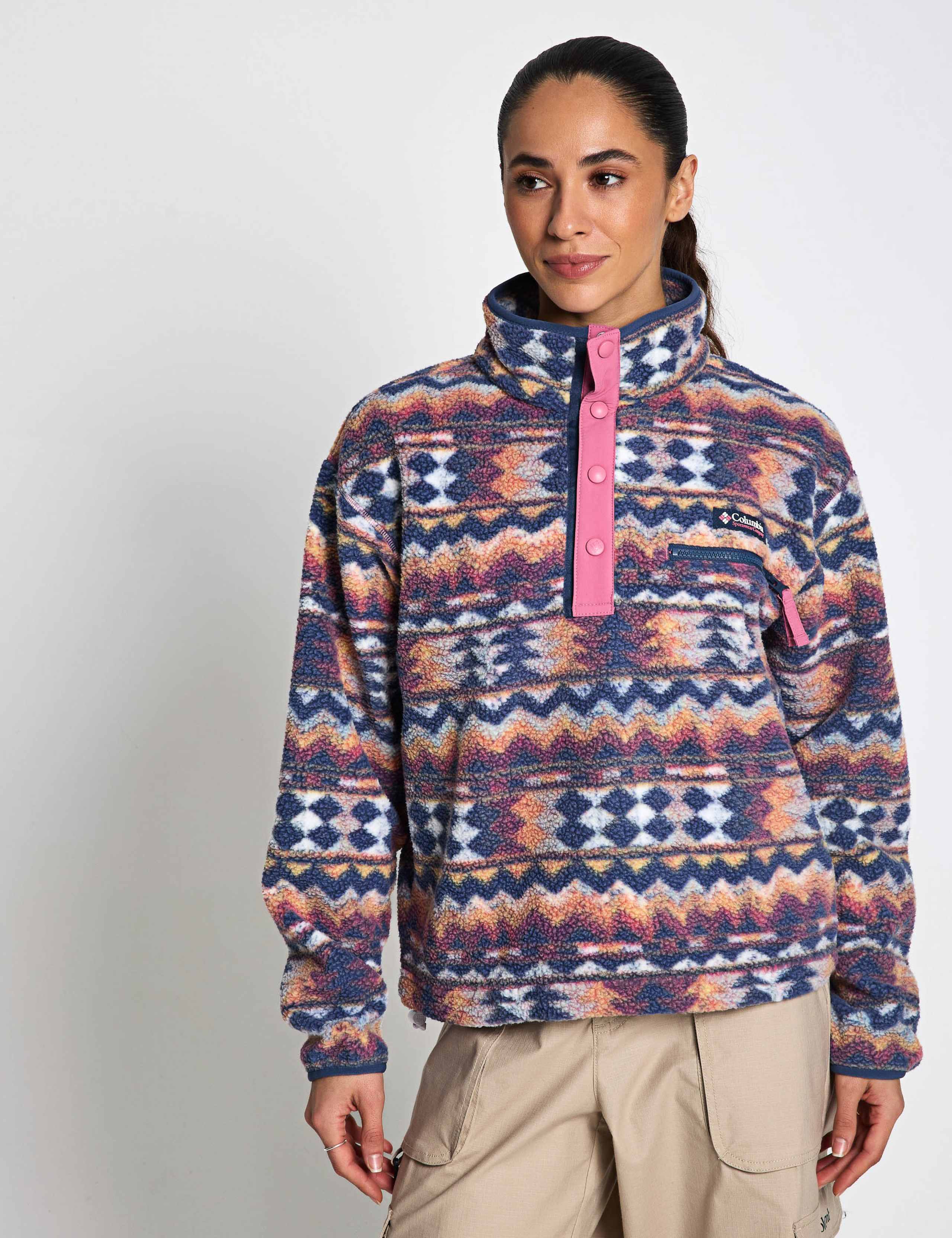 Helvetia Funnel Neck Fleece Sweatshirt 8 of 8