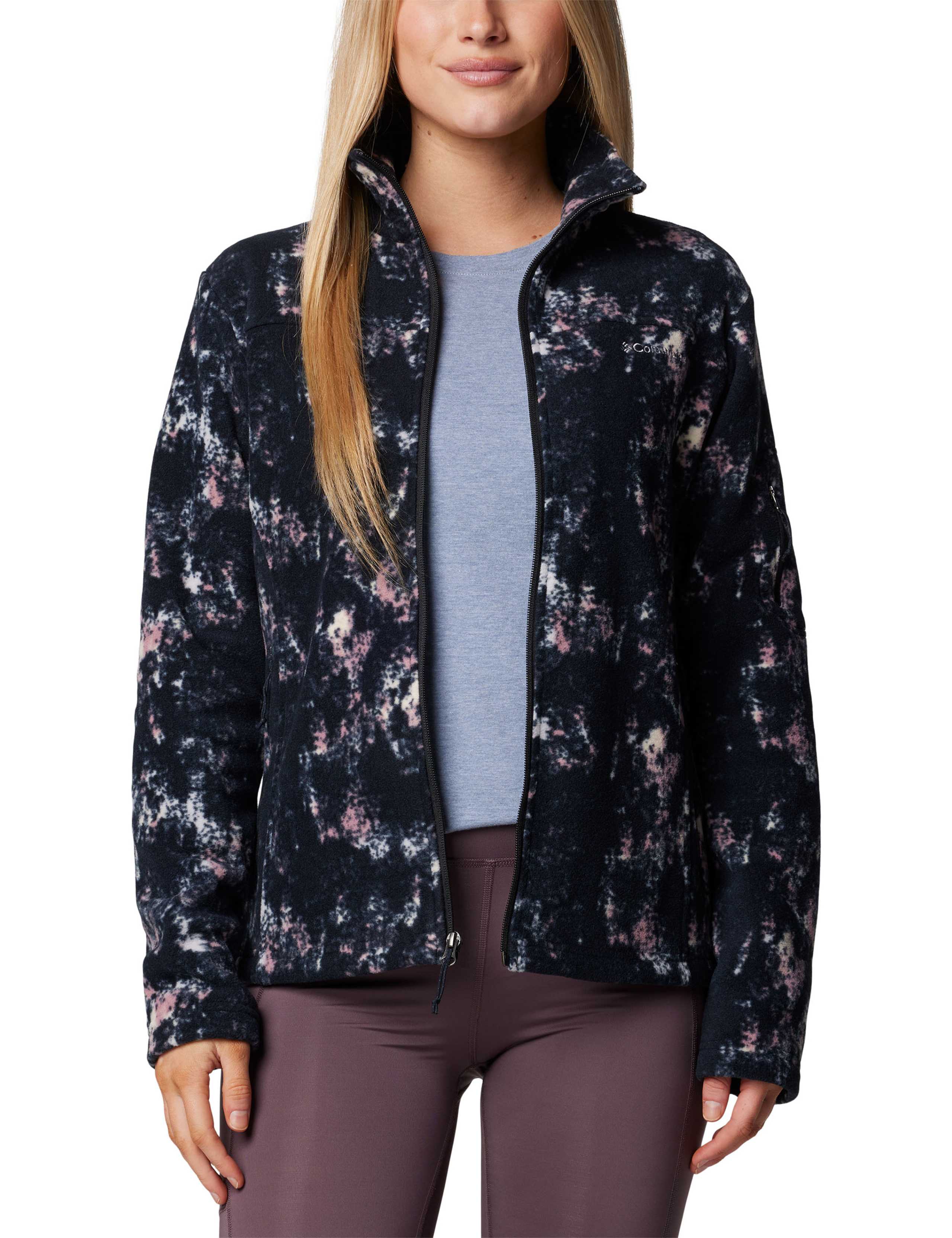 Fast Trek Fleece Dappled Print Zip Up Jacket 2 of 6
