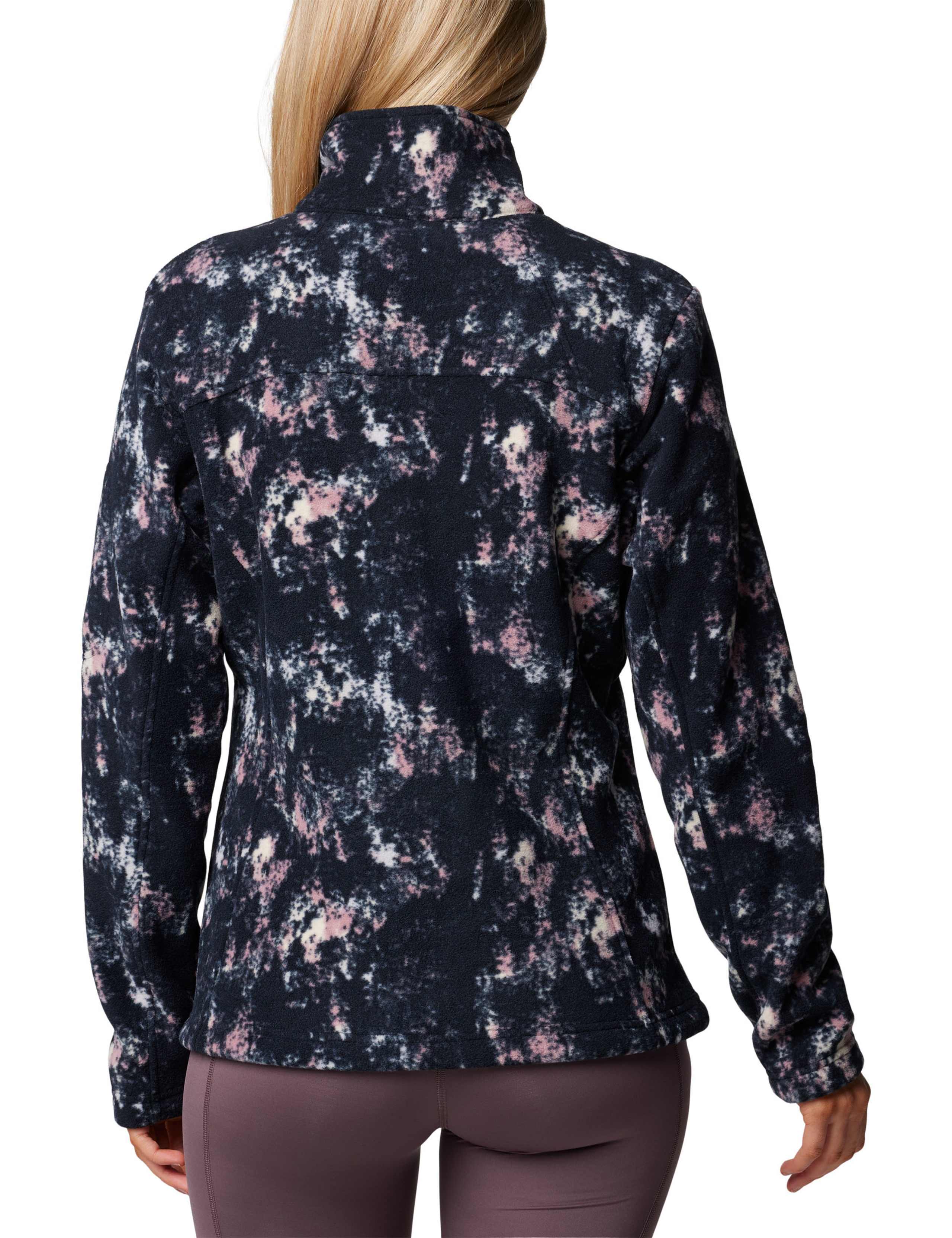 Fast Trek Fleece Dappled Print Zip Up Jacket 3 of 6