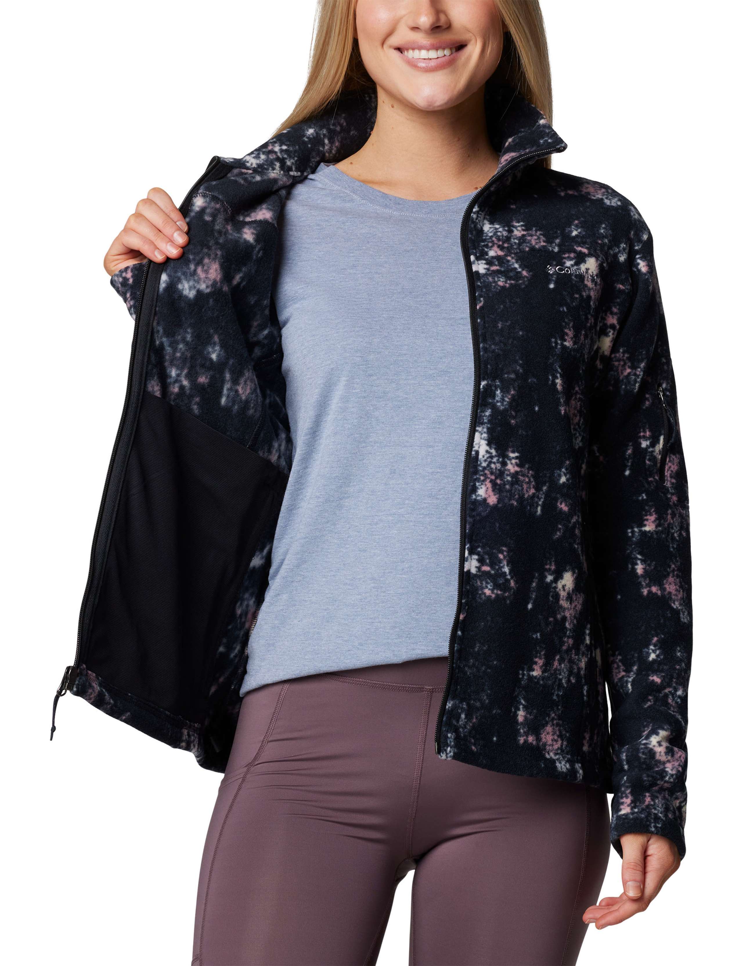 Fast Trek Fleece Dappled Print Zip Up Jacket 4 of 6