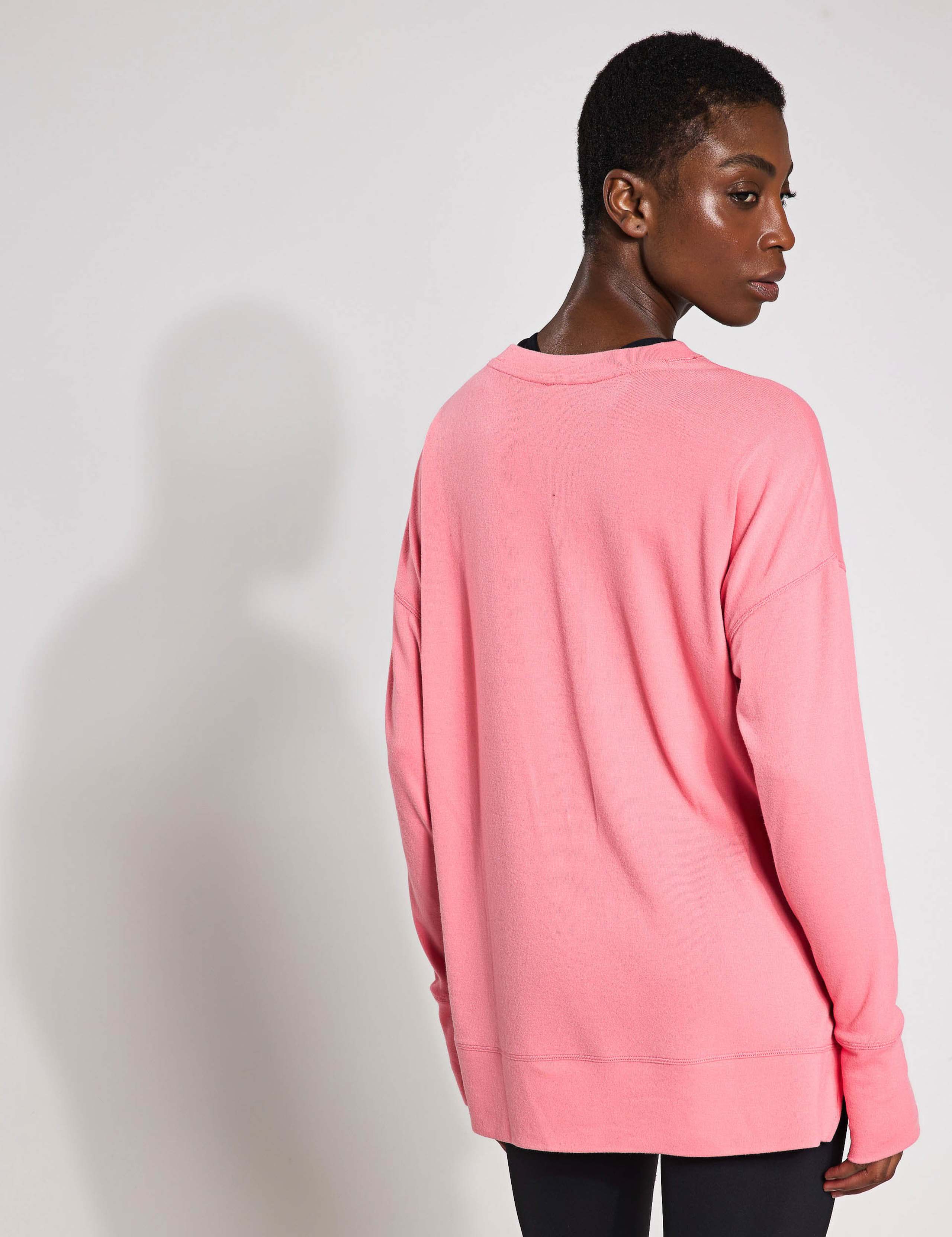 Shelby Crew Neck Step Hem Relaxed Sweatshirt 4 of 6