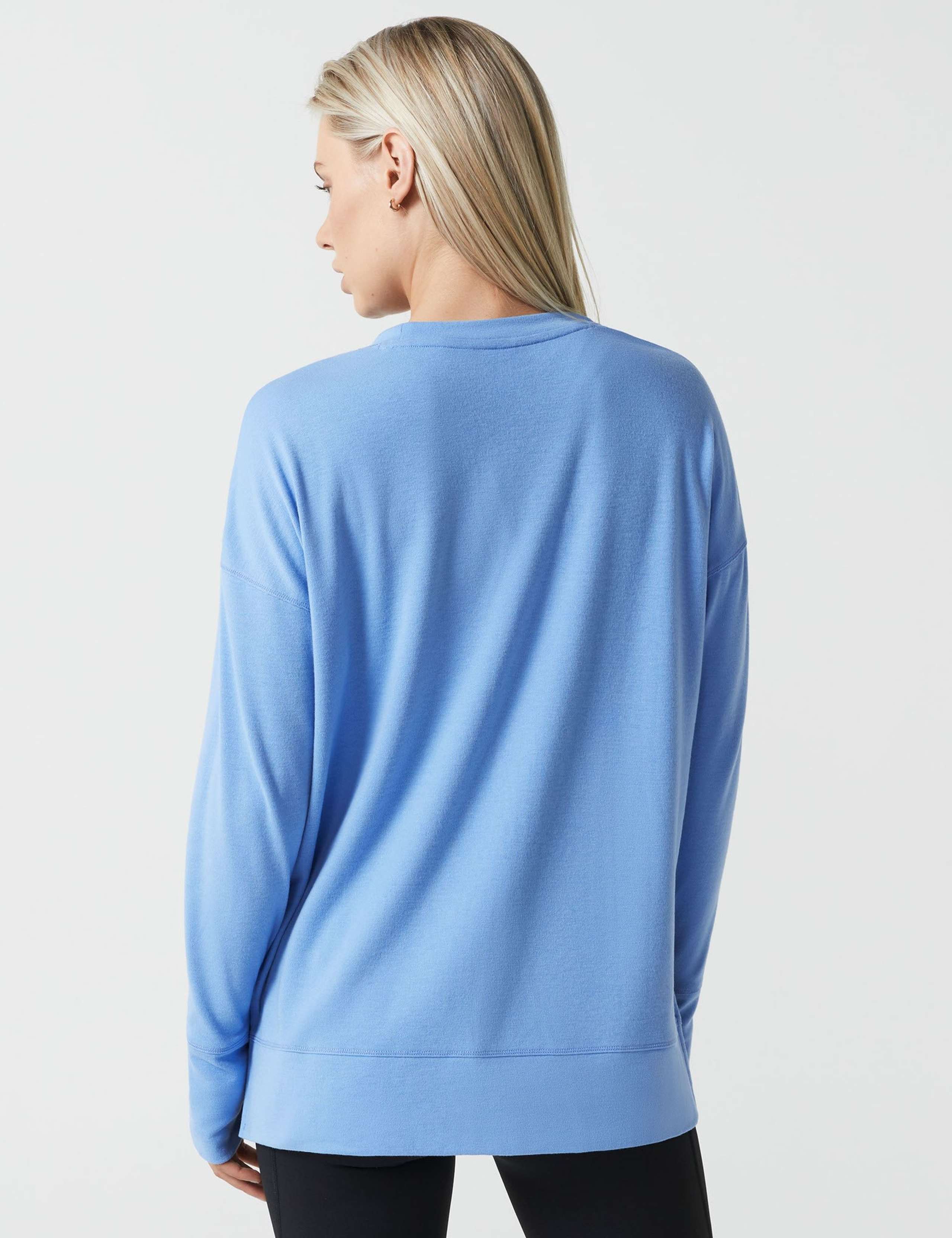 Shelby Crew Neck Step Hem Relaxed Sweat-shirt 3 of 7