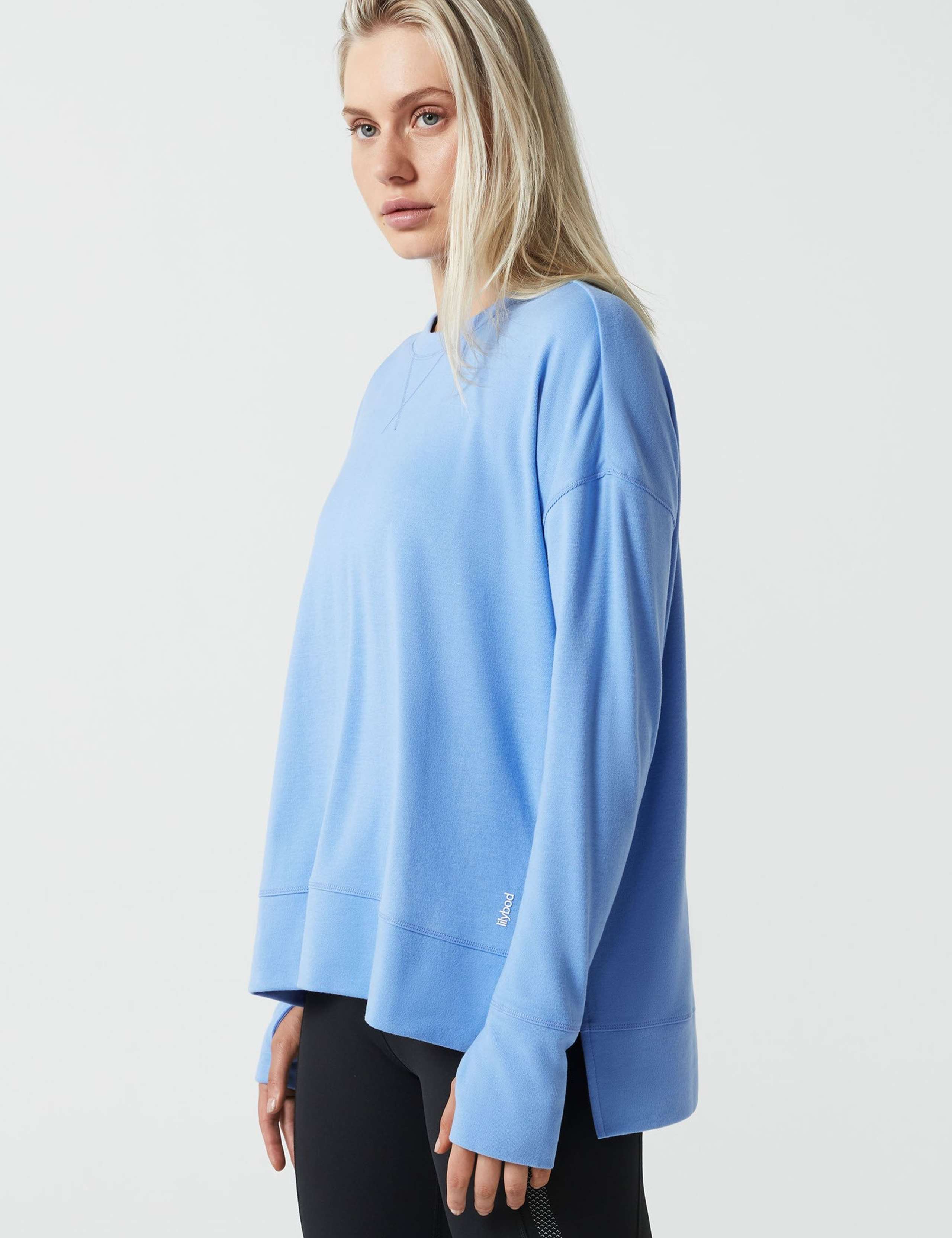 Shelby Crew Neck Step Hem Relaxed Sweat-shirt 4 of 7