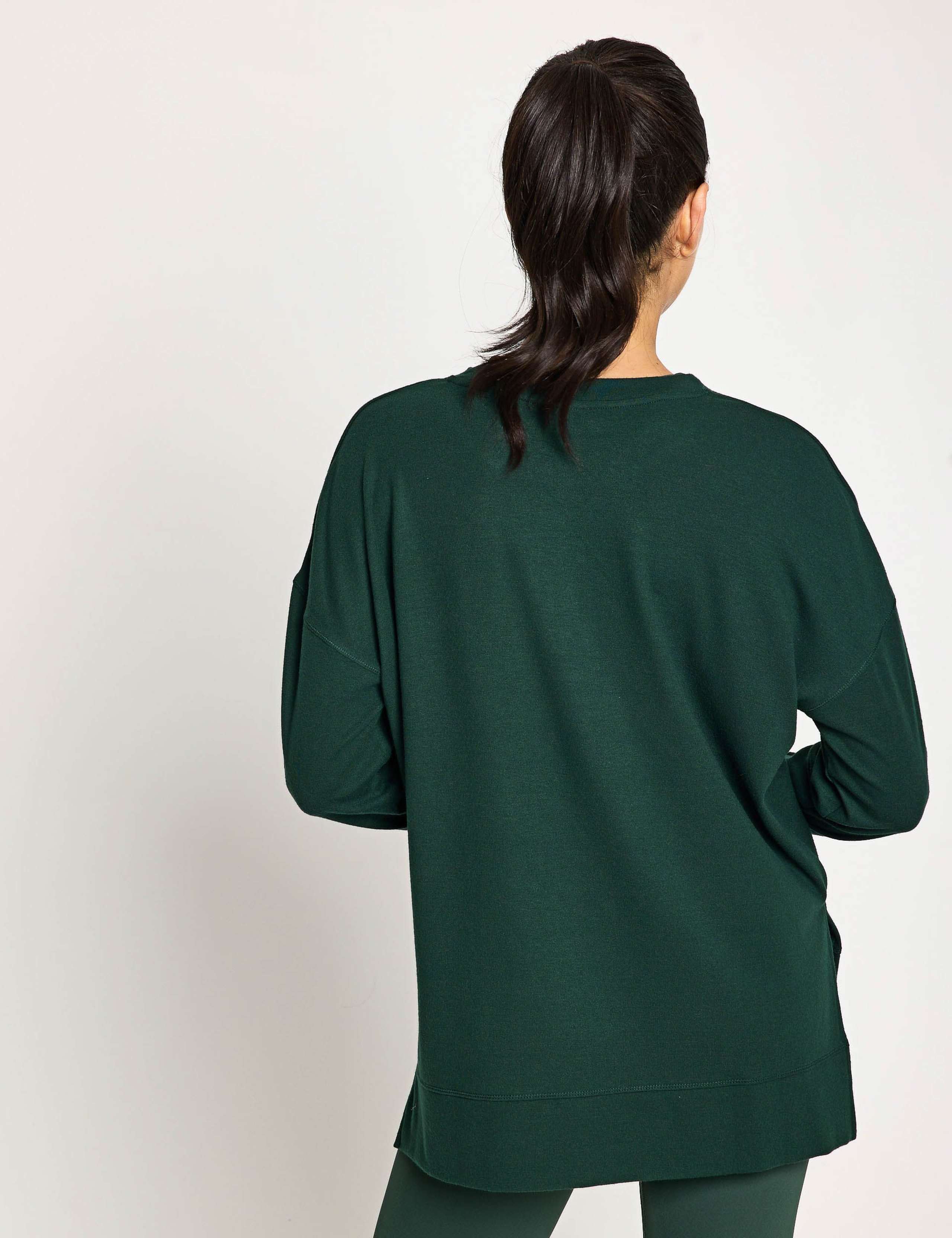 Shelby Crew Neck Step Hem Relaxed Sweat-shirt 2 of 4